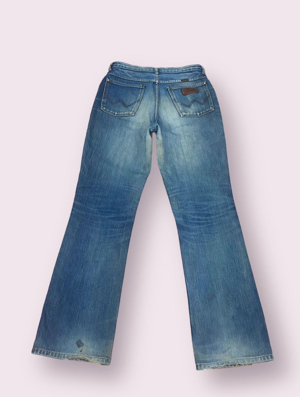 If Six Was Nine 💥FLARE💥VINTAGE WRANGLER WESTERN SYLE DENIM Size 30" / US 8 / IT 44 - 3 Thumbnail
