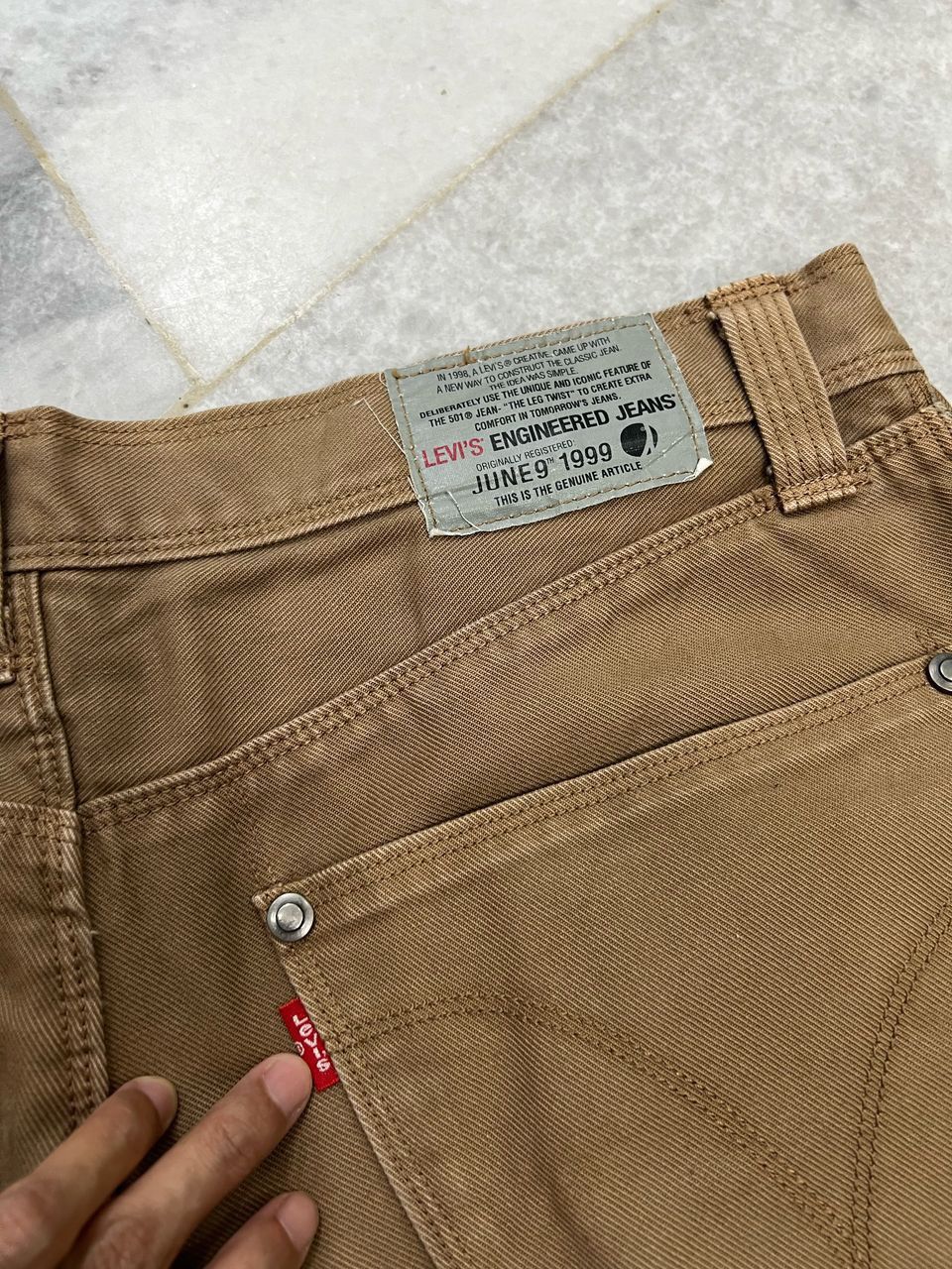 Levi's × Vintage Vintage Y2K Levis Engineered Denim Jeans Size US 32 / EU 48 - 8 Thumbnail