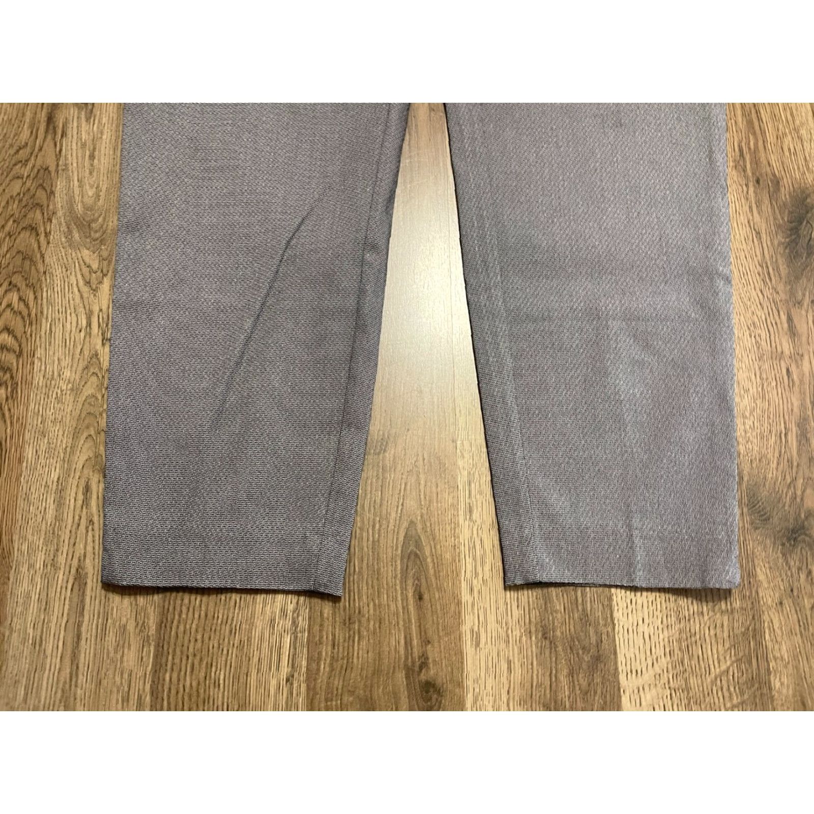 Vintage Maurices Pants Women's 18W Gray Dress Pants Flat Front Casual Regular Straight 27.5in Inseam Womens Size 40" / US 18 - 3 Thumbnail