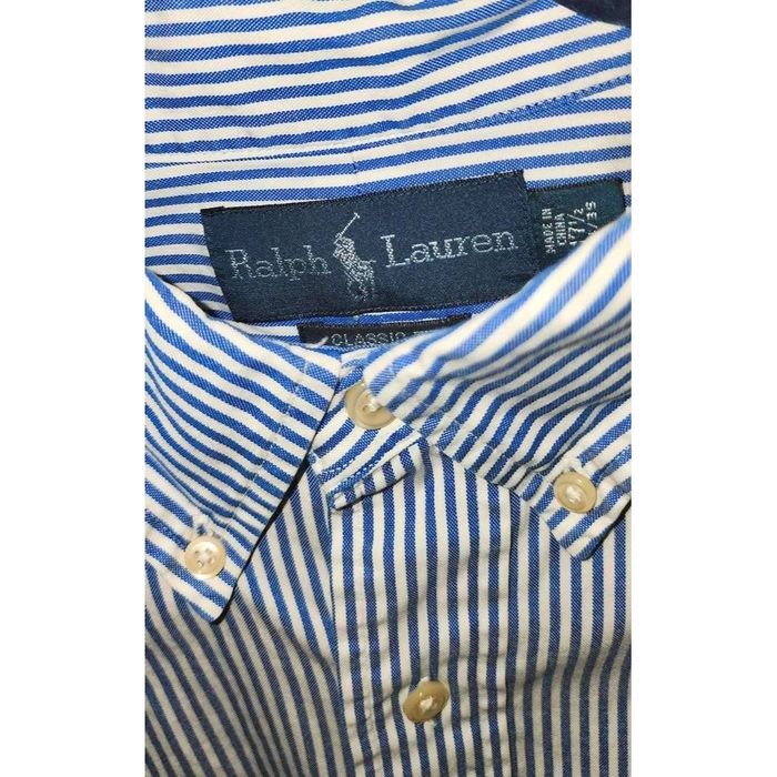 Polo Ralph Lauren Polo Ralph Lauren XL Xlarge Long Sleeve Blue White ...