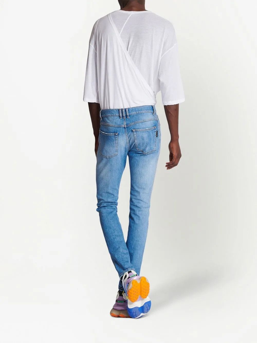 Balmain o1y0426 Denim Pant in Blue Size US 32 / EU 48 - 4 Thumbnail
