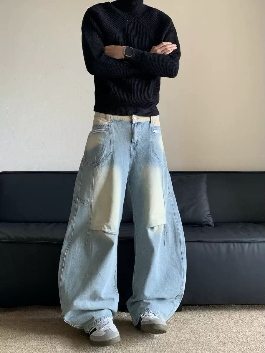 Designer × Vintage Retro punk pants Size US 34 / EU 50 - 1 Thumbnail