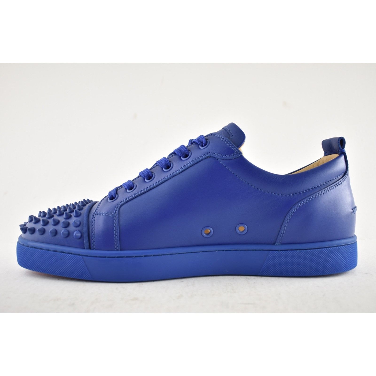 Christian Louboutin Christian Louboutin Louis Junior Spikes Flat Azzurro Blue Size US 11 / EU 44 - 8 Thumbnail
