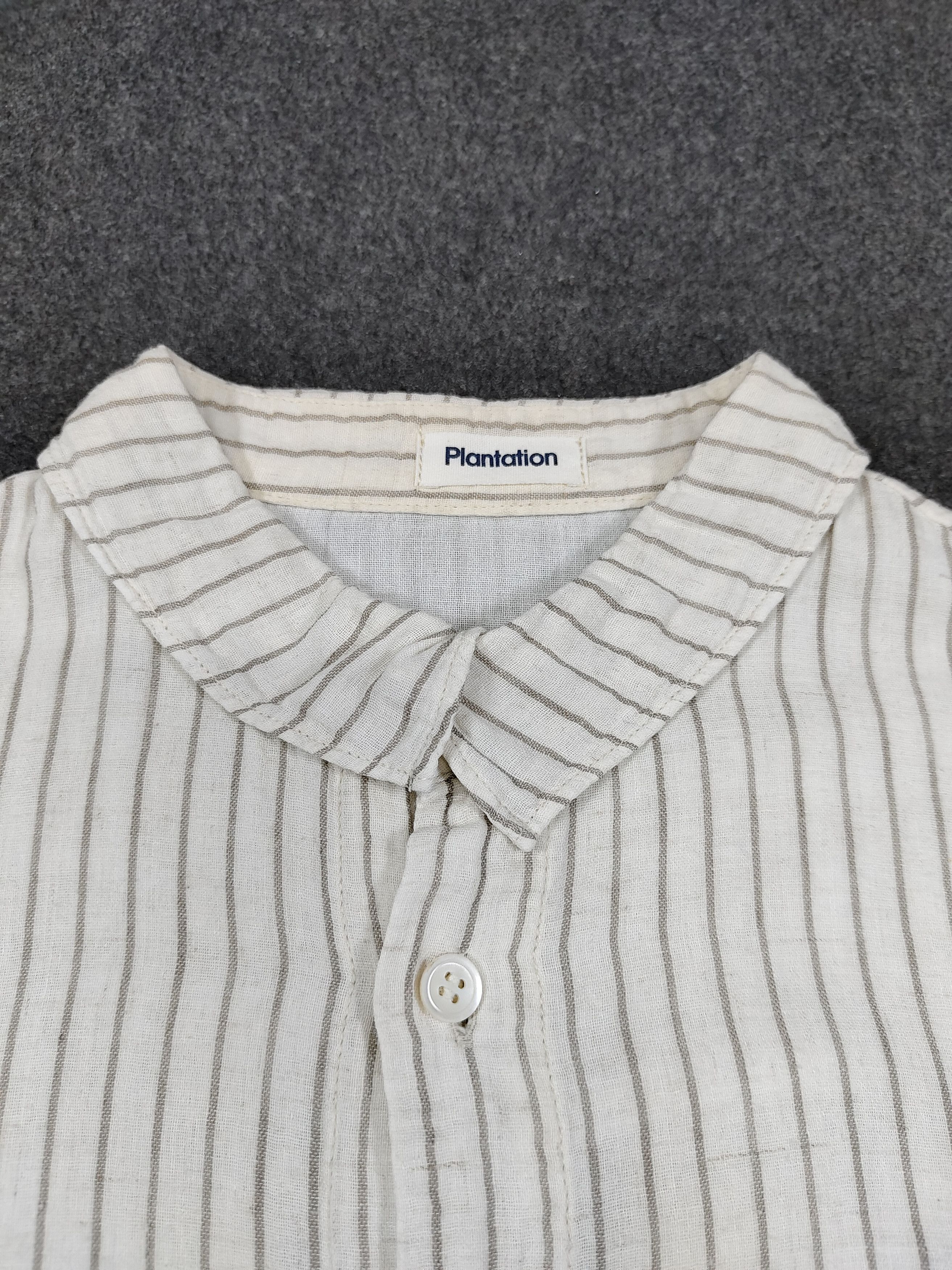 Issey Miyake 🇯🇵 Plantation 🇯🇵 By Issey Co Striped Shirt Size M / US 6-8 / IT 42-44 - 8 Thumbnail