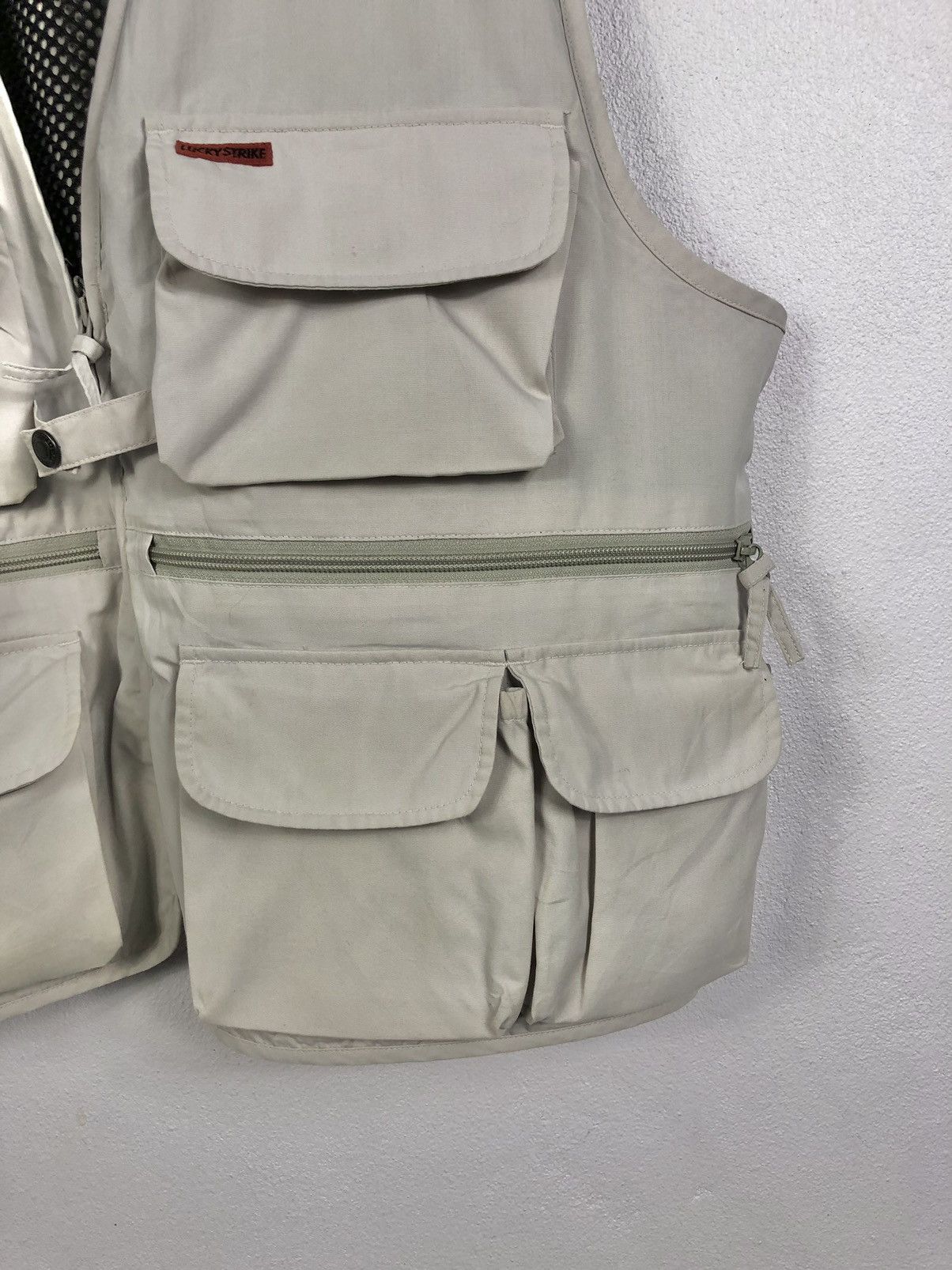 Other Vtg Lucky Strikes Utility Multipocket Outdoor Vest Jacket Size US XXL / EU 58 / 5 - 10 Thumbnail