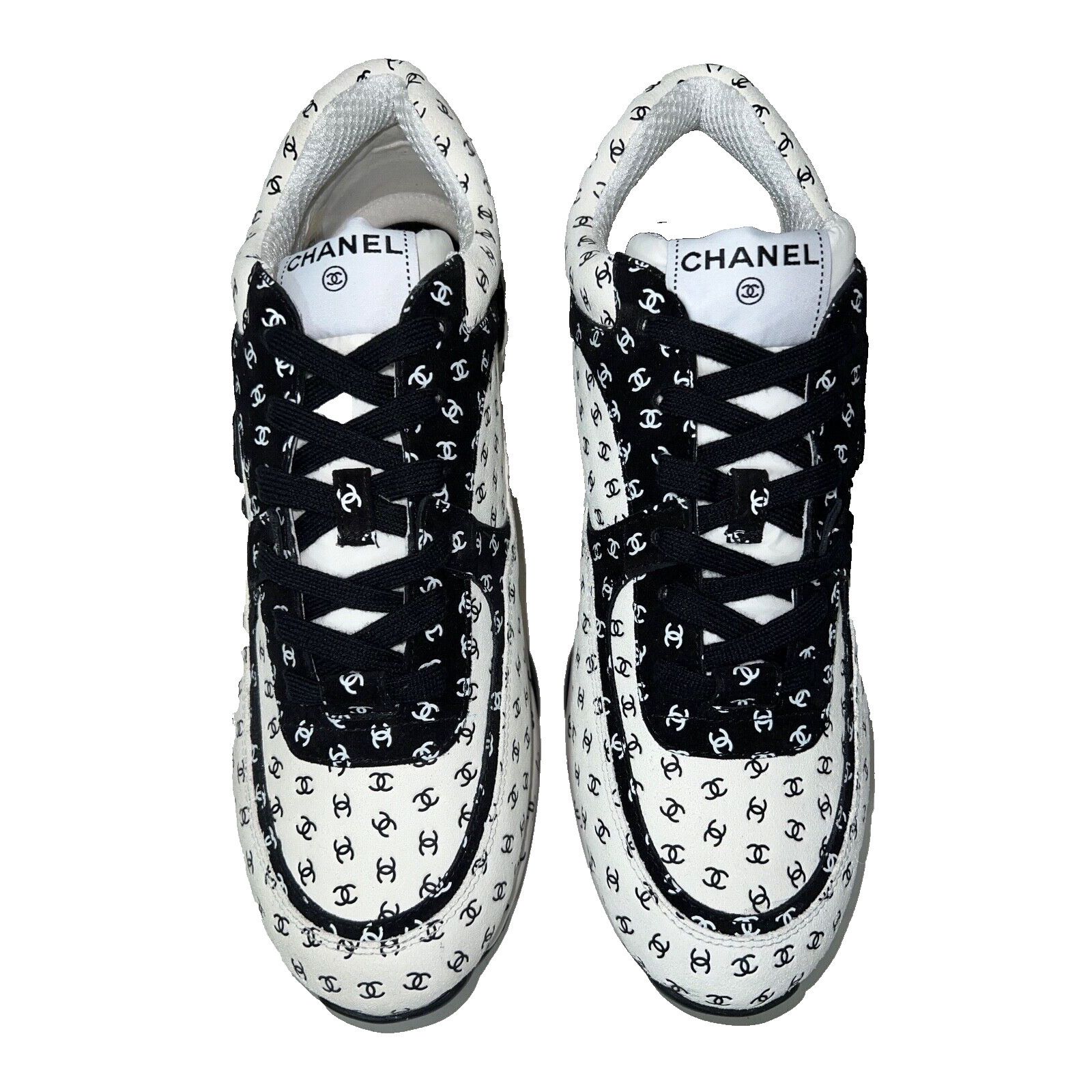 Chanel Chanel Suede All Over CC Logo Low Top Trainer Sneaker 44 11 Size US 11 / EU 44 - 5 Thumbnail