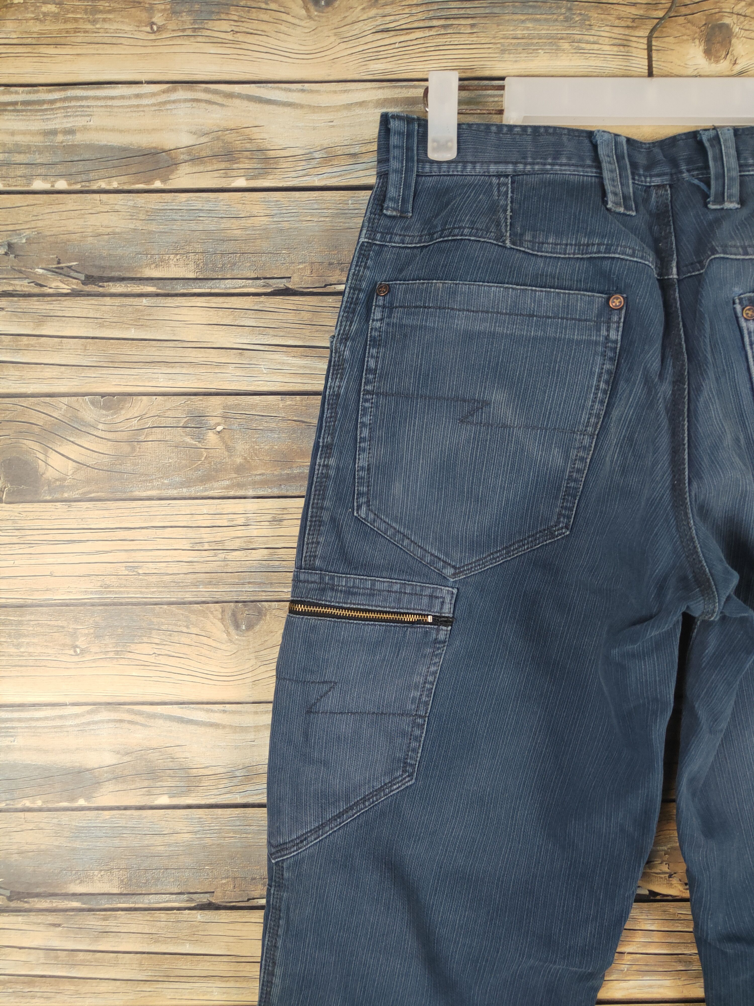 Japanese Brand DL Dogman Blue Distressed Ripped Jeans #1571 Size US 30 / EU 46 - 9 Thumbnail