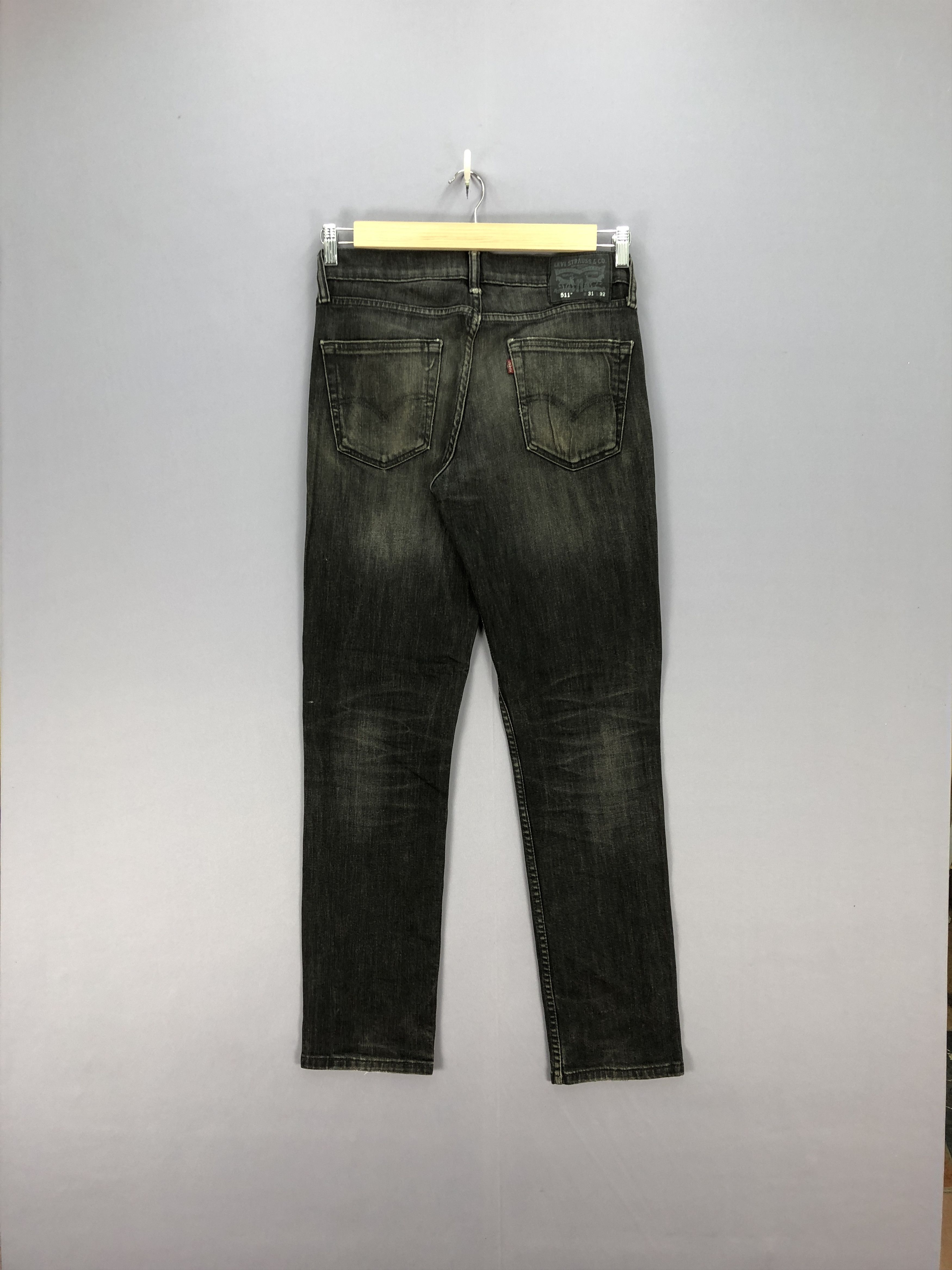 Levi's Vintage Levis Distressed Jeans Levi's Super Black Denim Size US 32 / EU 48 - 2 Thumbnail