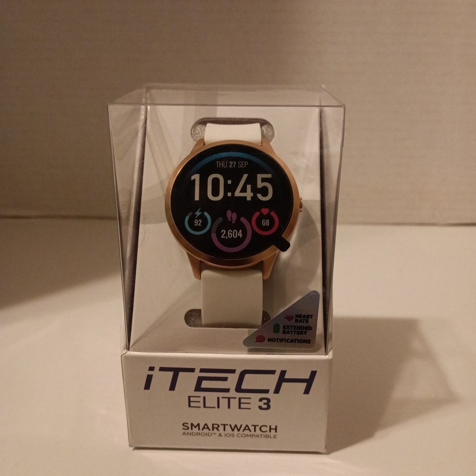 Other iTech ELITE 3 SmartWatch Android And IOS Compatible White Size ONE SIZE - 1 Thumbnail