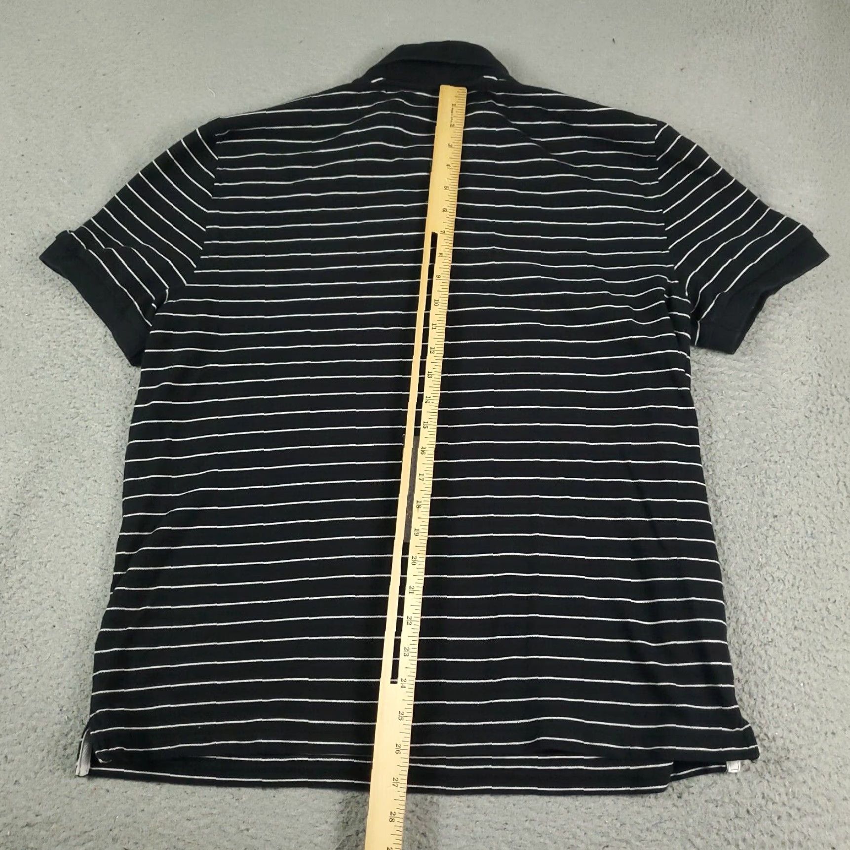 Nautica Nautica Polo Shirt Adult Large White Striped Casual Short Sleeve Mens Size US L / EU 52-54 / 3 - 3 Thumbnail