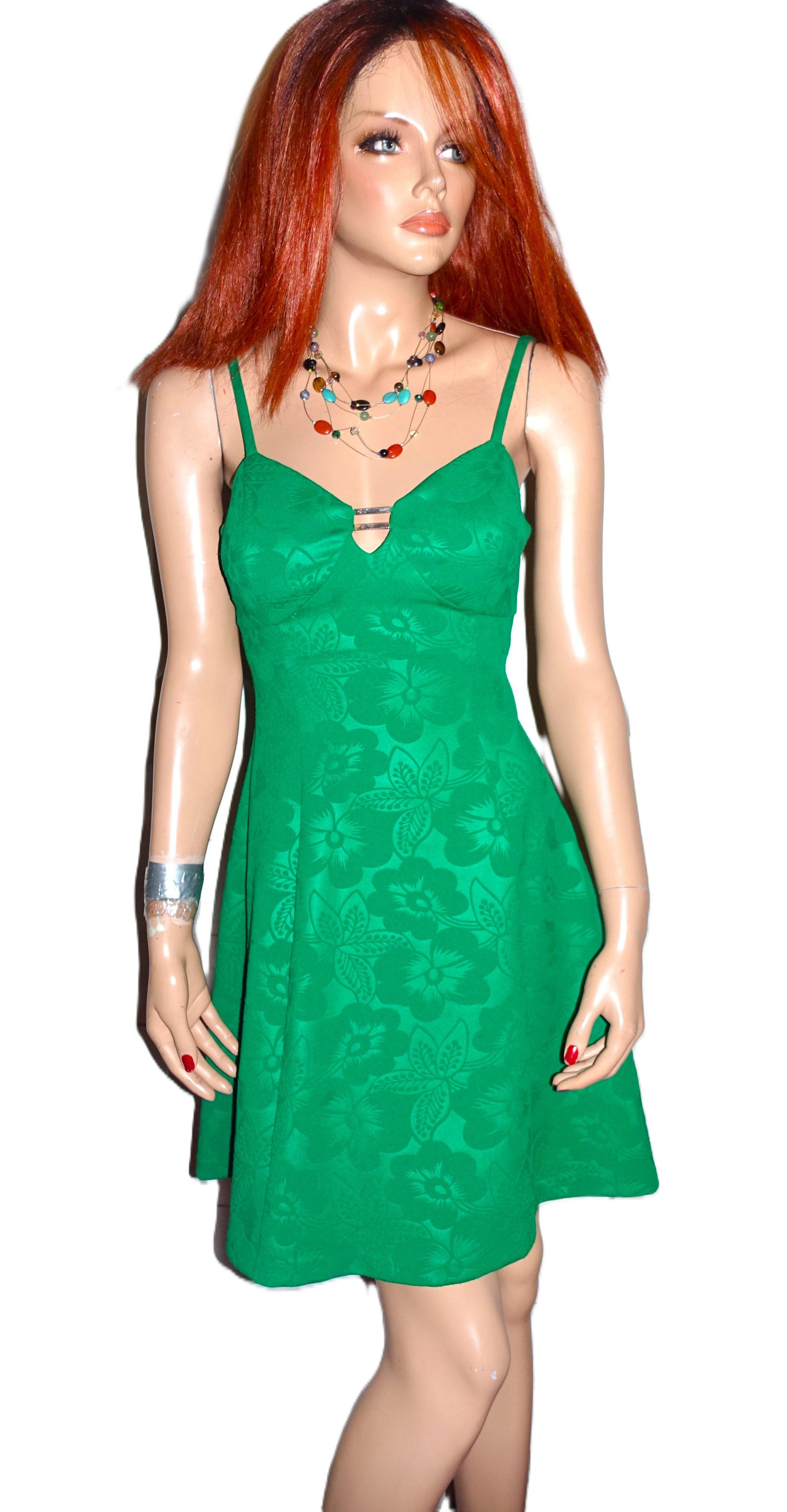 Guess Guess Green Floral Party Dress 2 Size XS / US 0-2 / IT 36-38 - 3 Thumbnail