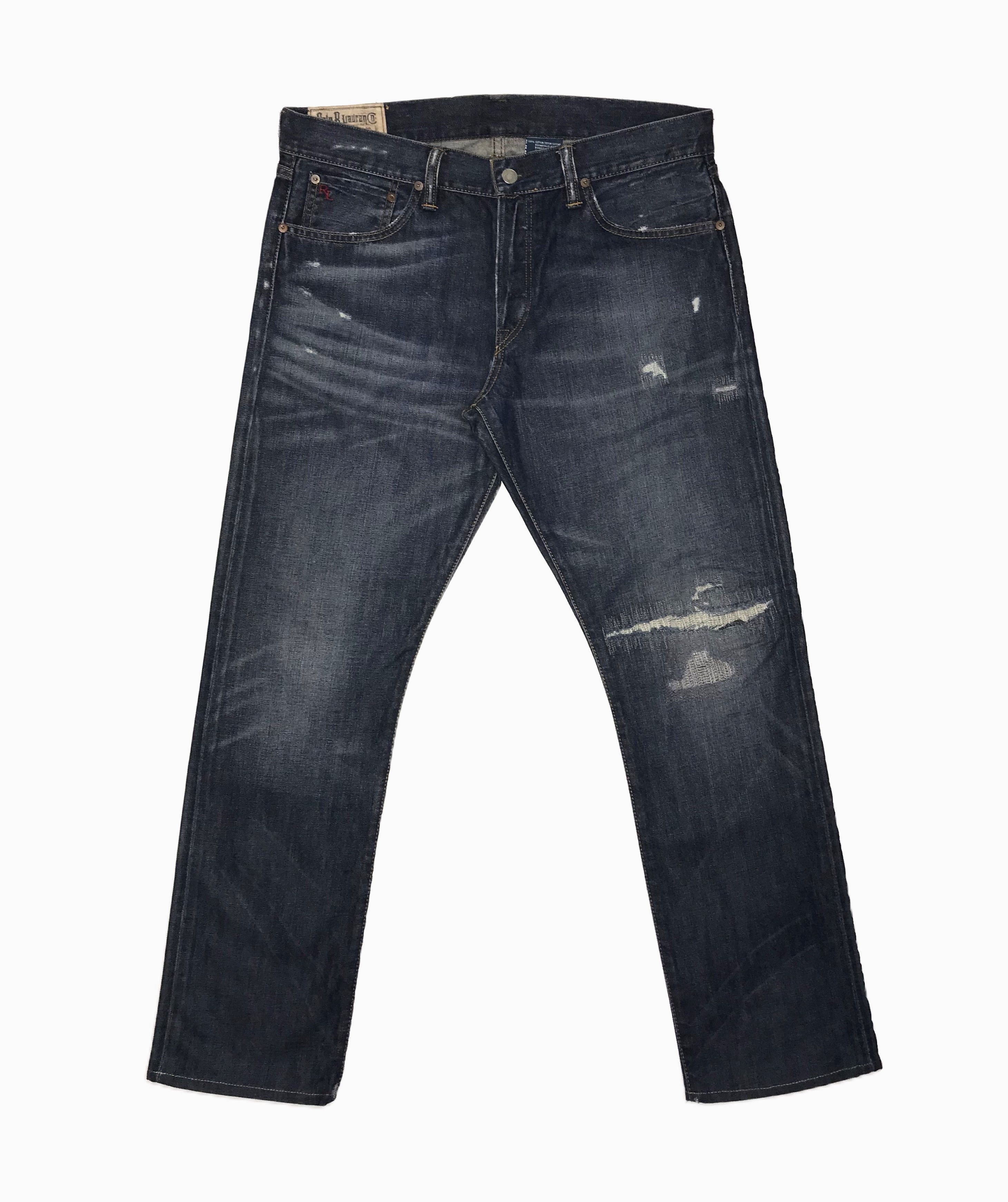 Polo Ralph Lauren Ralph Lauren Varick Slim 625 Jeans Ripped Washed Pant Size US 34 / EU 50 - 1 Thumbnail