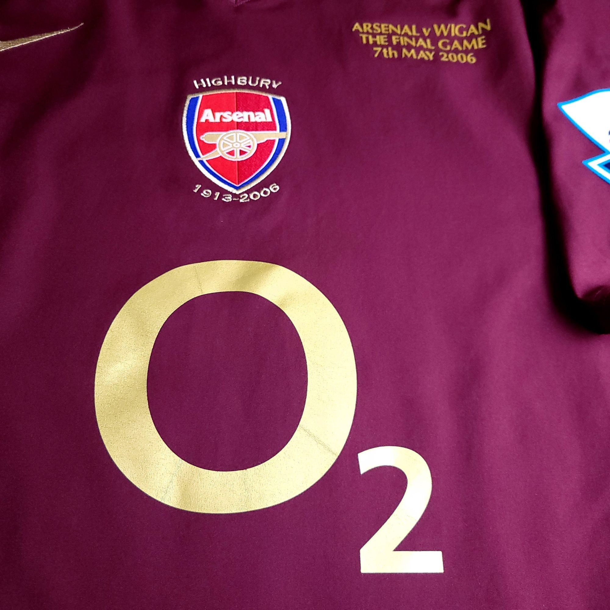 Nike Henry Arsenal 2005 2006 HIGHBURY LAST GAME Soccer Jersey L Size US L / EU 52-54 / 3 - 3 Thumbnail