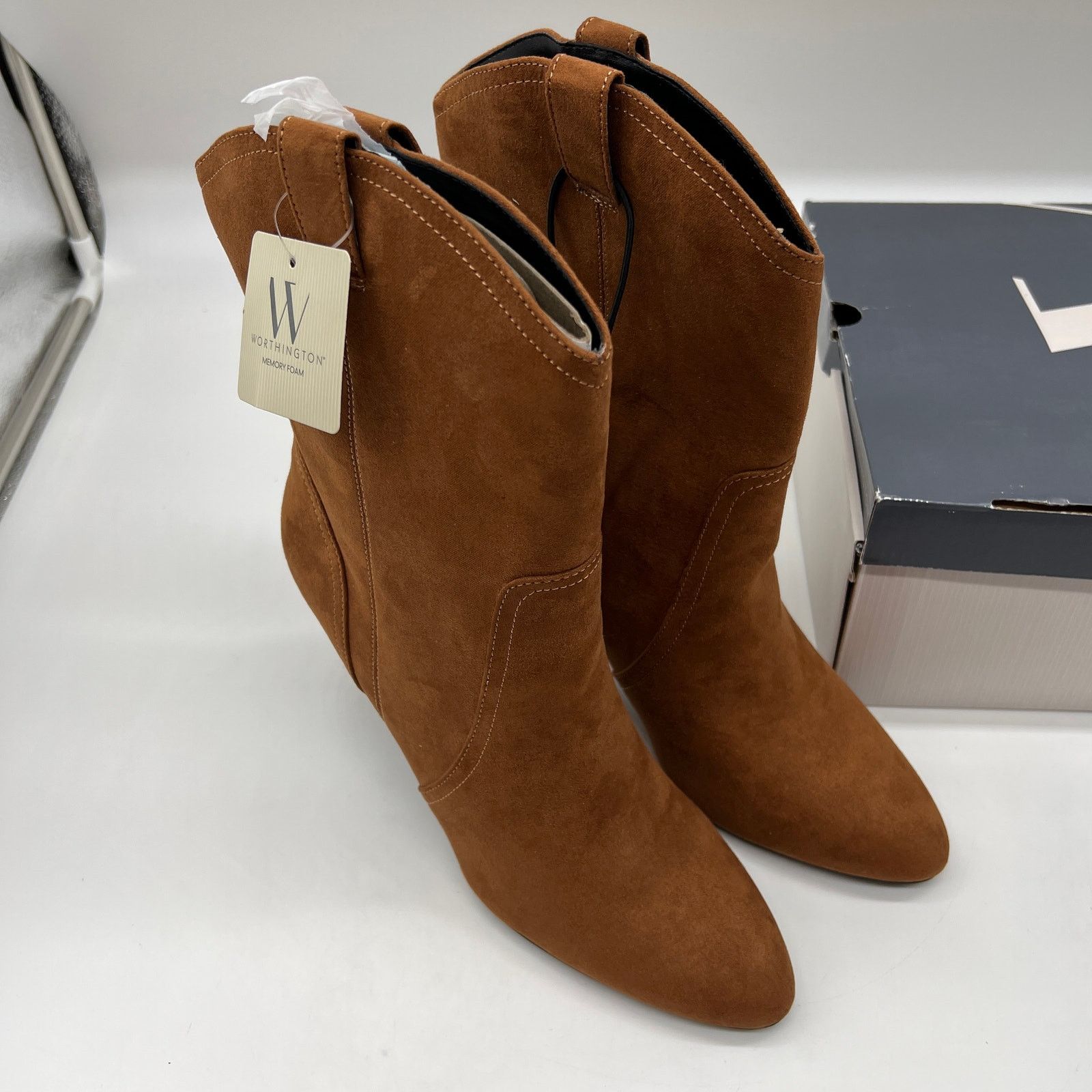 Other Worthington Women's Styler Brown Tan Heel Boot Size 10M Size US 10 / IT 40 - 6 Thumbnail