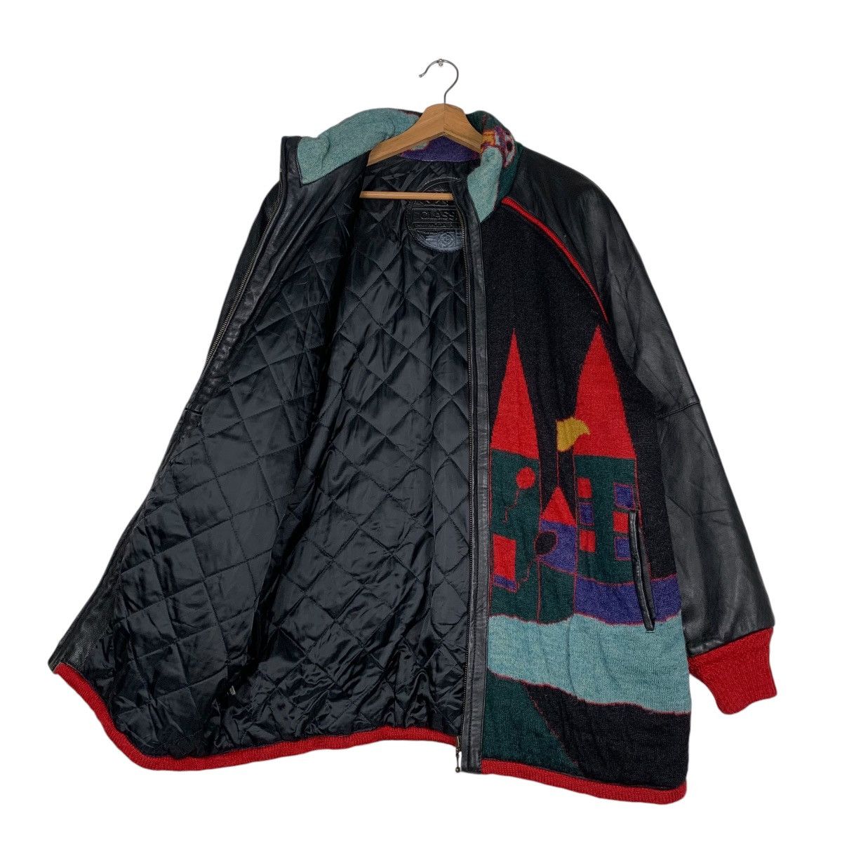 Japanese Brand Kevu Classics Picasso Style Design Mohair Leather Jacket Size US M / EU 48-50 / 2 - 9 Thumbnail