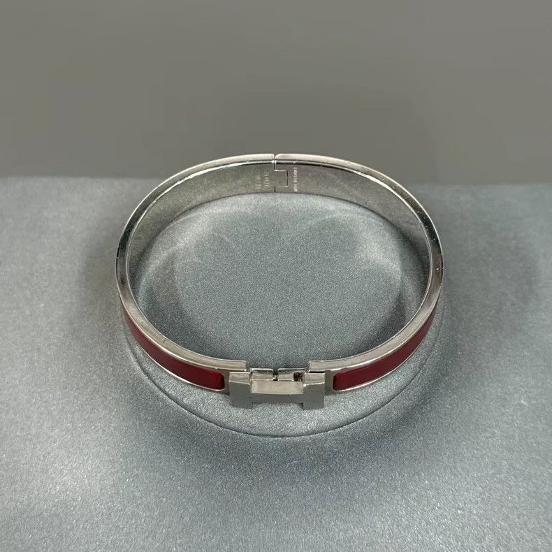 Hermes Hermes Red Enamel Bracelet-2506 Size ONE SIZE - 6 Thumbnail