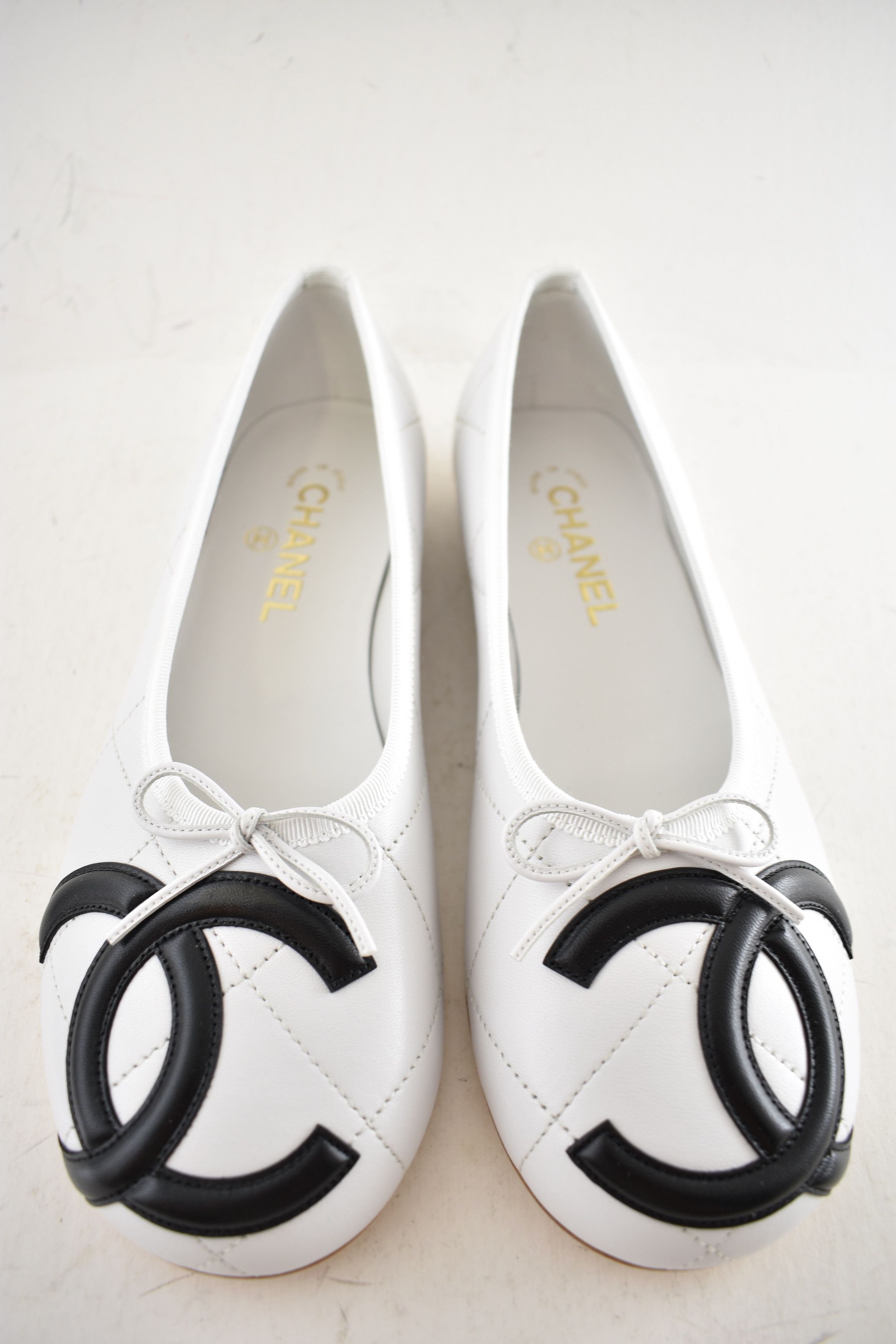 Chanel 26M Coco Beach Cambon Black Logo Ballet Ballerina Flat 39 Size US 9 / IT 39 - 16 Thumbnail