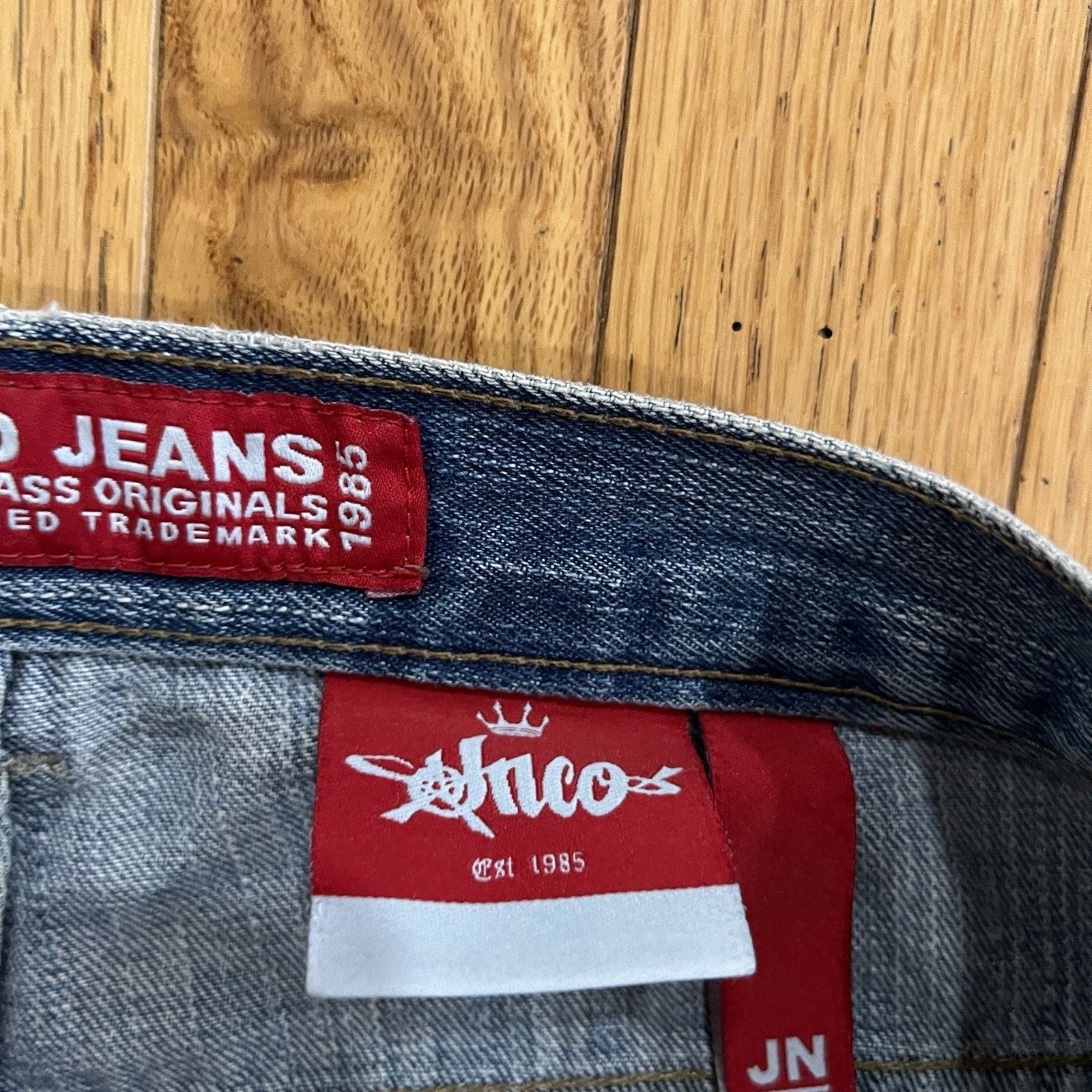 JNCO Vintage Y2K Jnco Jeans Crown Design Baggy Y2K Distressed Size US 31 - 14 Thumbnail