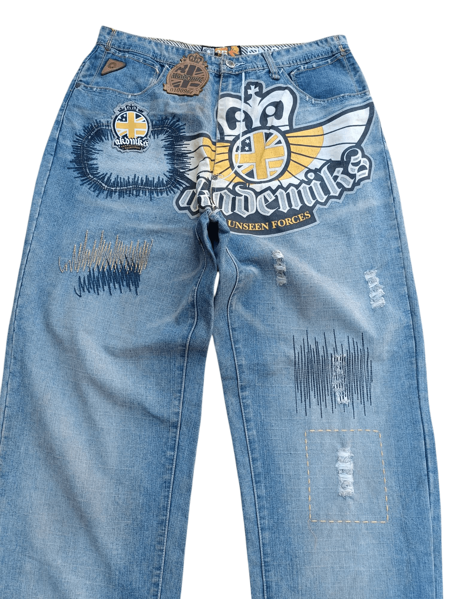 Akademiks Vintage Akademiks Loose Baggy Straight Leg Big Logo Jeans Size US 32 / EU 48 - 5 Thumbnail