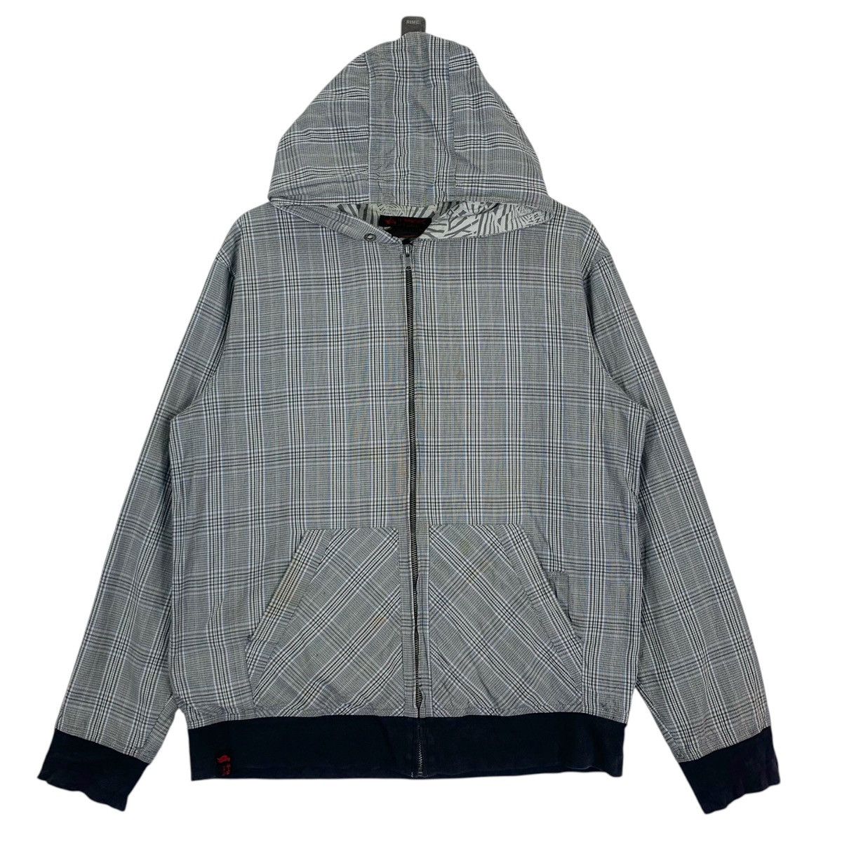 Hawk Vintage Hawk Tartan Style Jacket Hoodie Size US L / EU 52-54 / 3 - 1 Thumbnail
