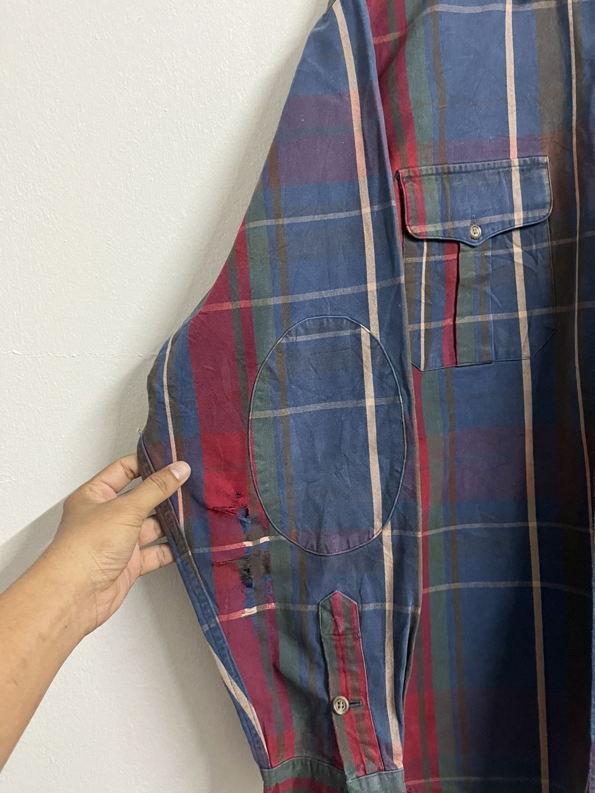 Polo Ralph Lauren VINTAGE 90s🔥 POLO RL OUTDOOR DISTRESSED plaid canvas Size US L / EU 52-54 / 3 - 6 Thumbnail