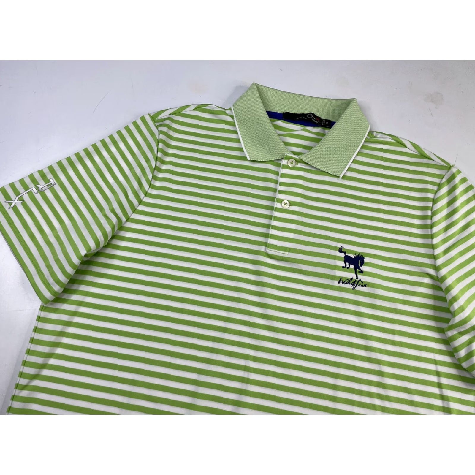 RLX Ralph Lauren Ralph Lauren RLX Polo Golf Shirt Striped Mens Medium Wildfire GC Phoenix Arizona Size US M / EU 48-50 / 2 - 2 Thumbnail