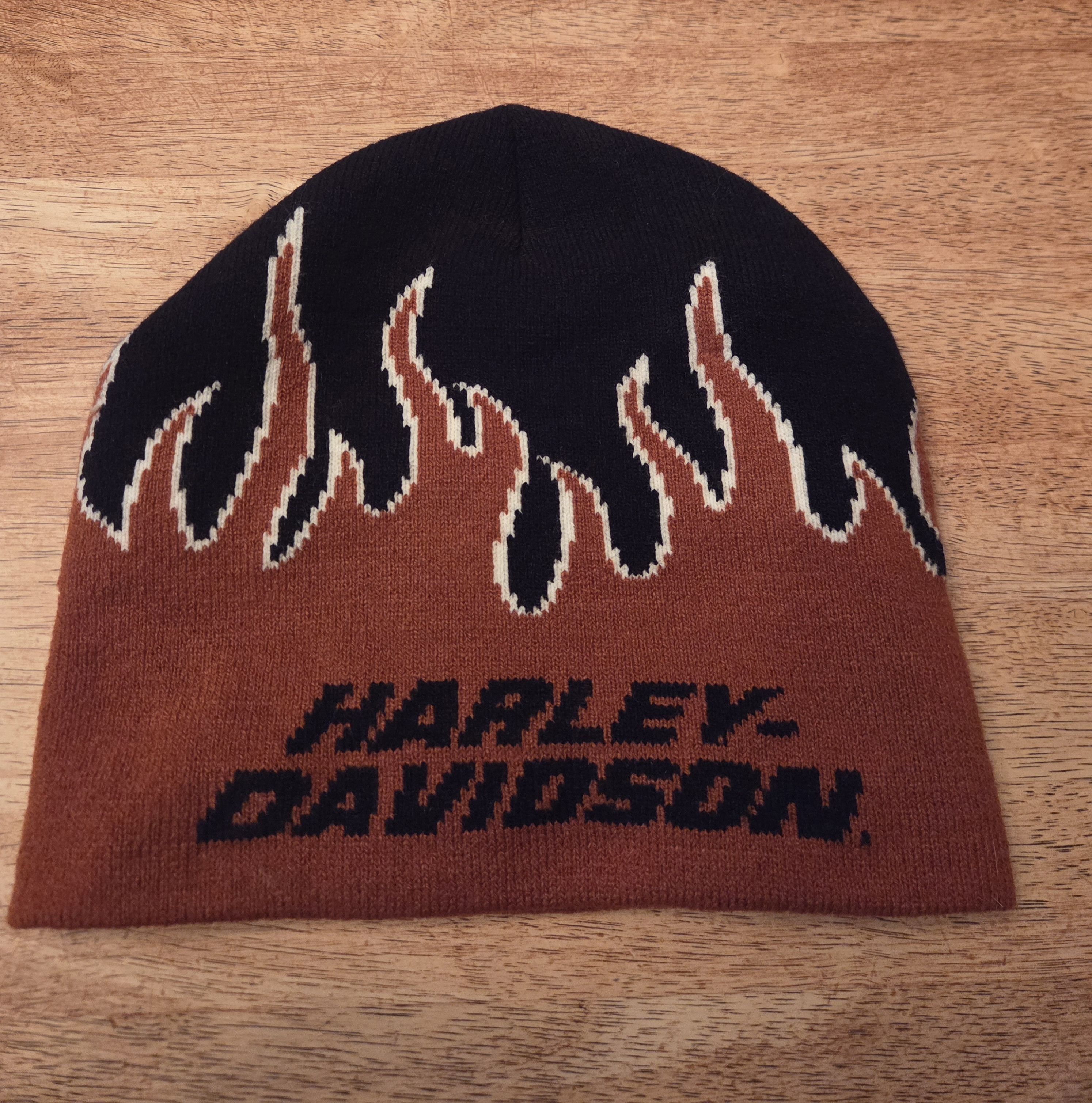 Harley Davidson Flame Beanie (FINAL DROP) Size ONE SIZE - 1 Thumbnail
