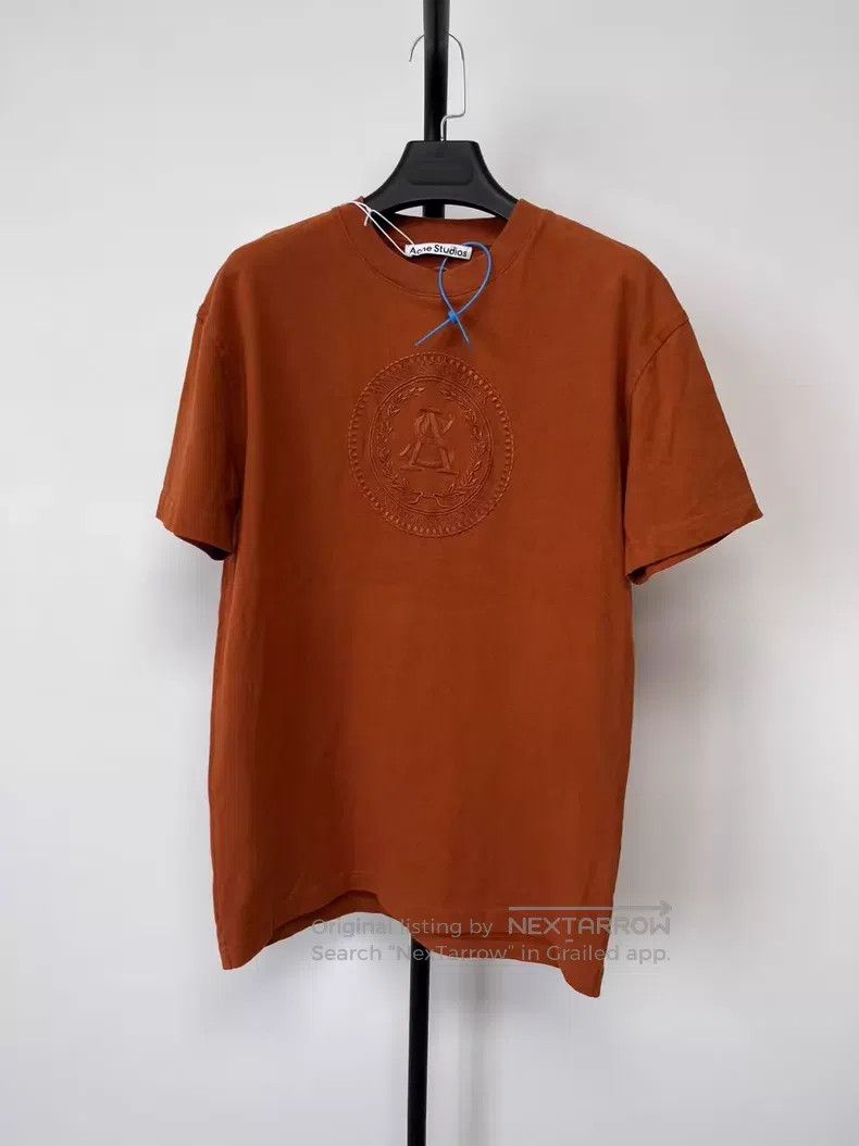 Acne Studios Acne Studios Logo Embroidered Short Sleeve T-Shirt, Orange Size US XS / EU 42 / 0 - 1 Thumbnail
