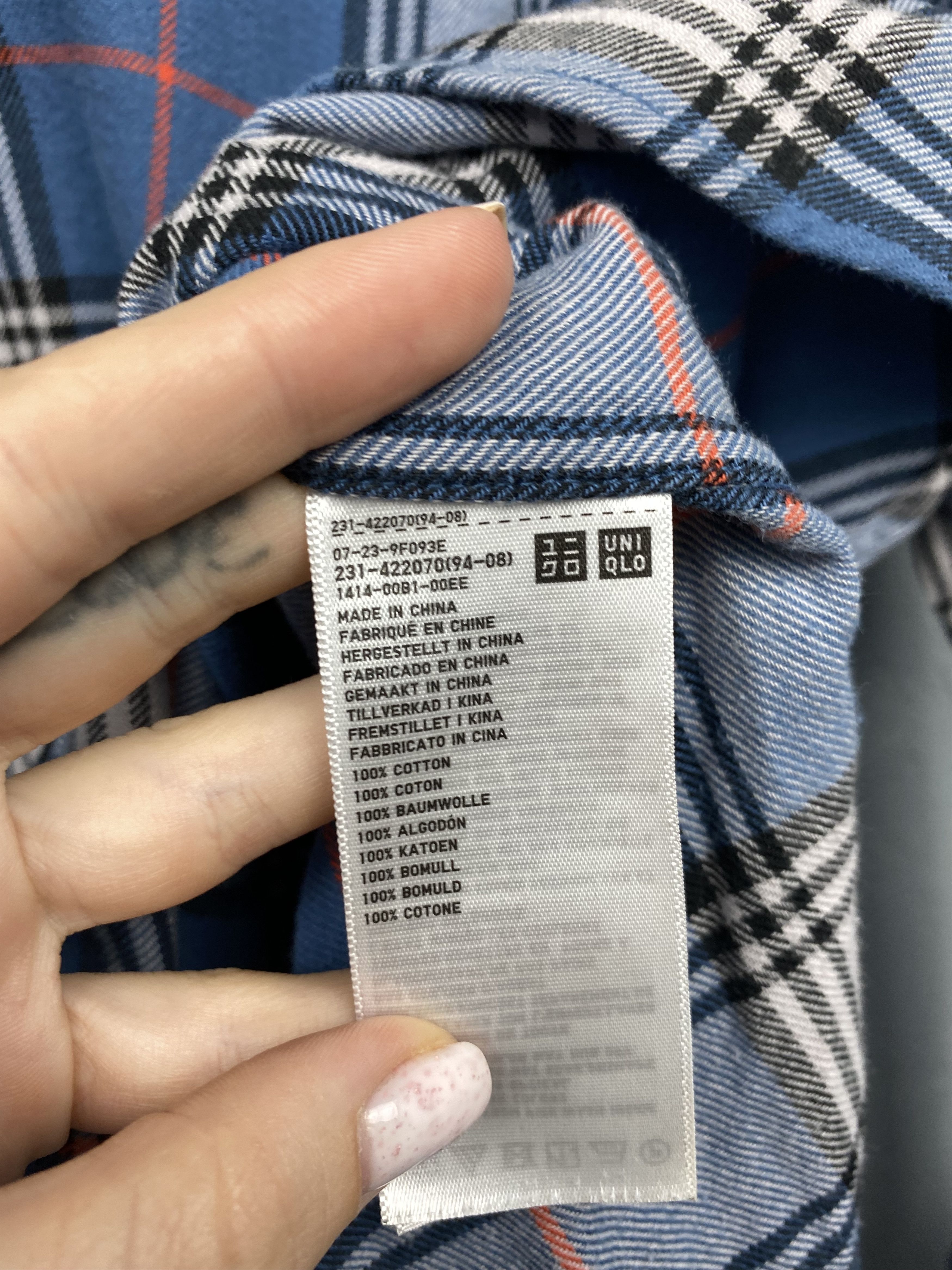 Flannel × JW Anderson × Uniqlo Uniqlo J.W.Anderson Womens Plaid Flannel Shirt Y2K Size M / US 6-8 / IT 42-44 - 5 Thumbnail