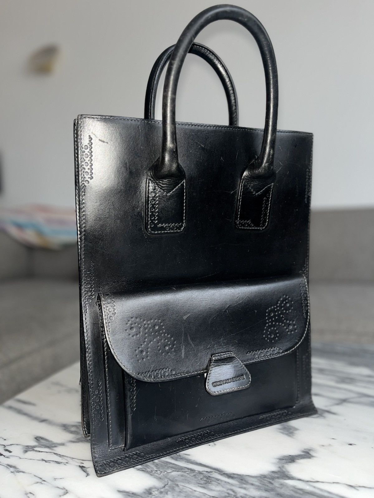 Kris Van Assche KRISVANASSCHE Archive Leather Tote Bag Size ONE SIZE - 1 Thumbnail