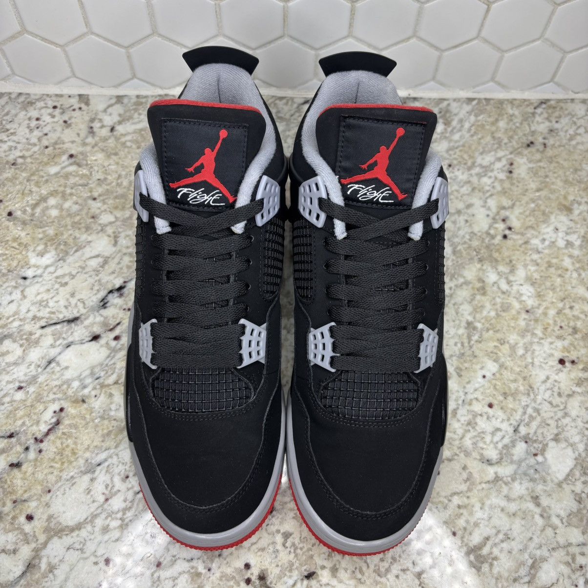 Jordan Brand Size 10.5 - Jordan 4 Retro OG Bred 2019 WORN 2-3x W/Box Size US 10.5 / EU 43-44 - 5 Thumbnail
