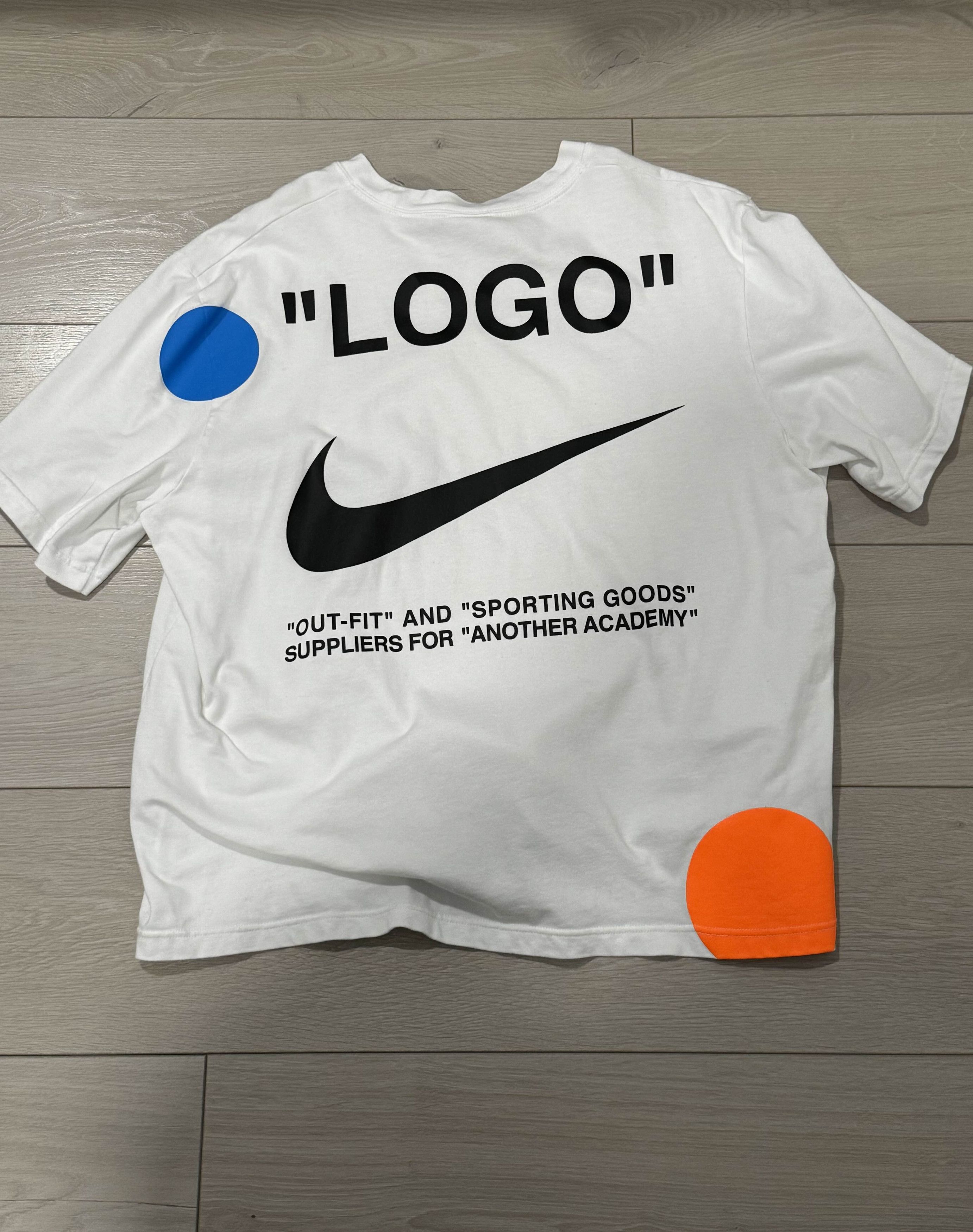 Nike × Off-White Nike Lab x OFF-WHITE Mercurial NRG X Tee White Size US M / EU 48-50 / 2 - 2 Thumbnail