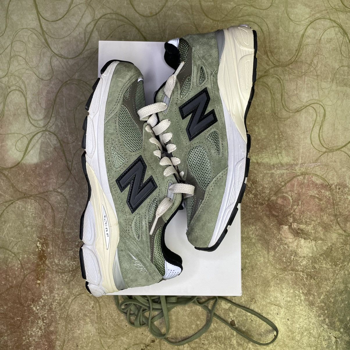 JJJJound × New Balance jjjound new balance 990v3 olive size 5.5 M990JD3 Size US 5.5 / EU 38 - 4 Thumbnail