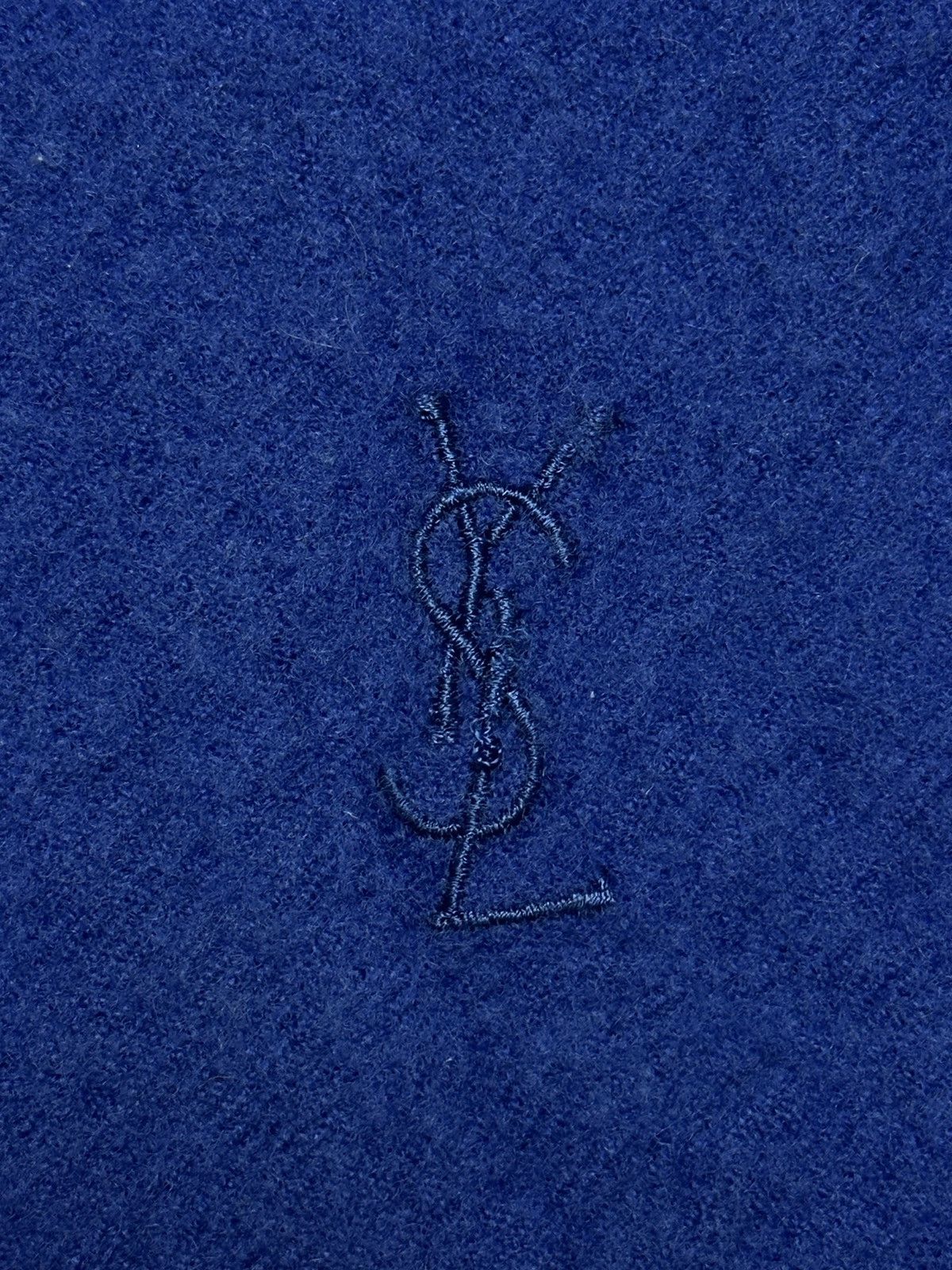 Vintage YSL Yves Saint Laurent Vintage Wool Scarf Muffler Size ONE SIZE - 5 Thumbnail