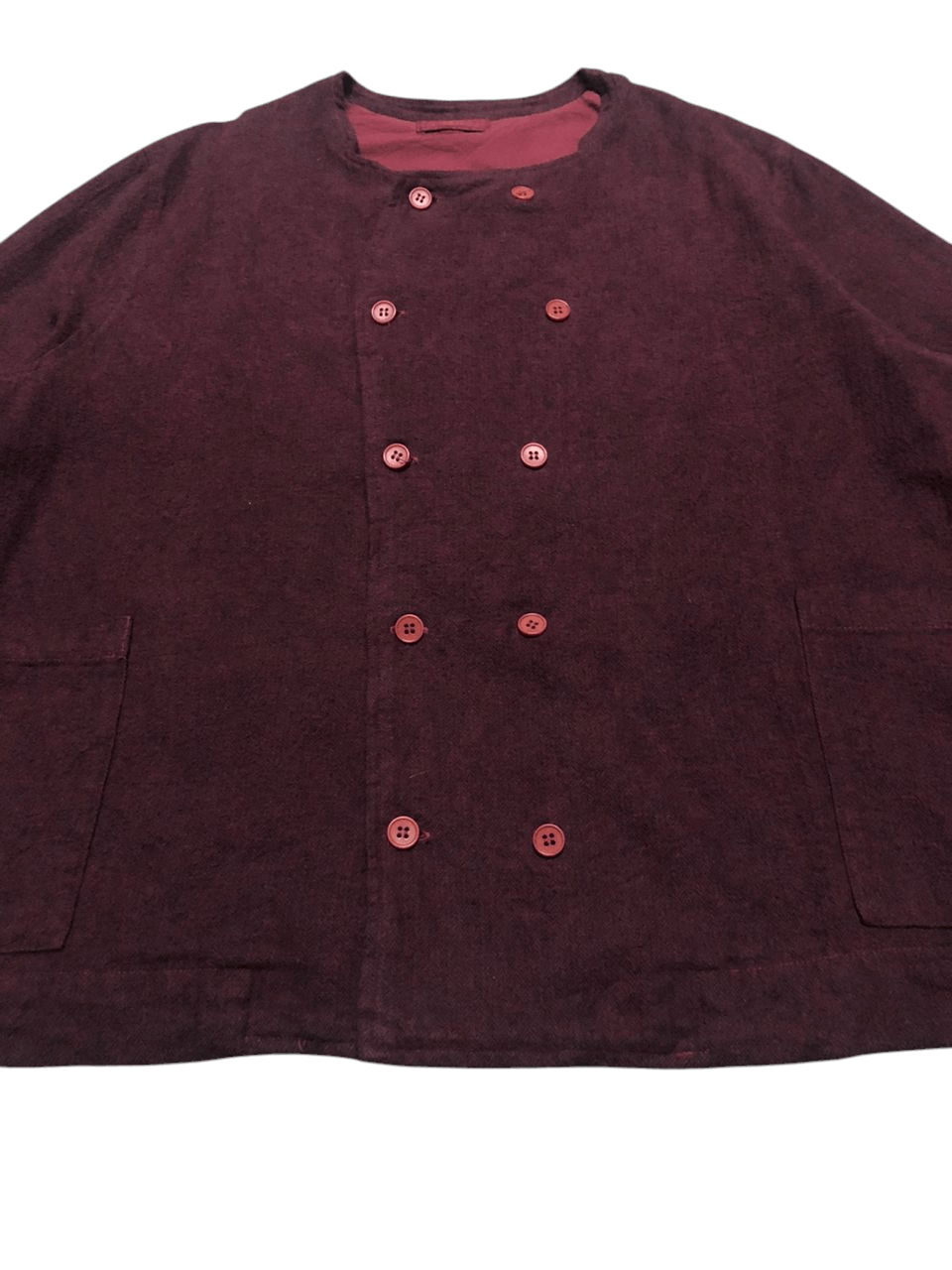 CP Shades × Vintage CP Shades Red Bistro Double Barreled Button Blazer Jacket Size L / US 10 / IT 46 - 4 Thumbnail