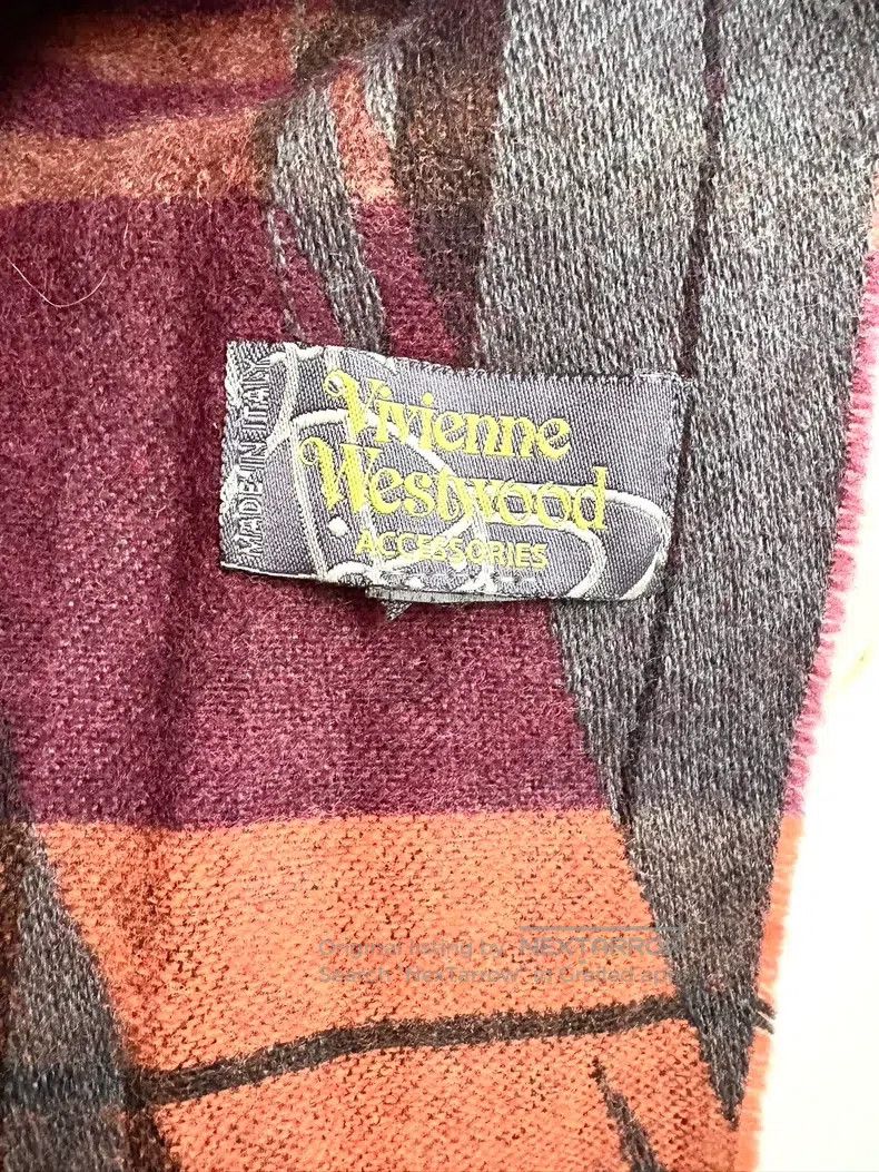 Vivienne Westwood Vivienne Westwood Sunset Colored Red Orange Plaid Saturn L Size ONE SIZE - 6 Thumbnail