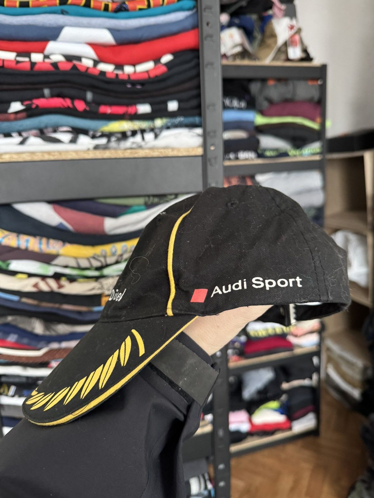 Vintage V-power Diesel vintage moto racing cap rare hat Audi Size ONE SIZE - 4 Thumbnail