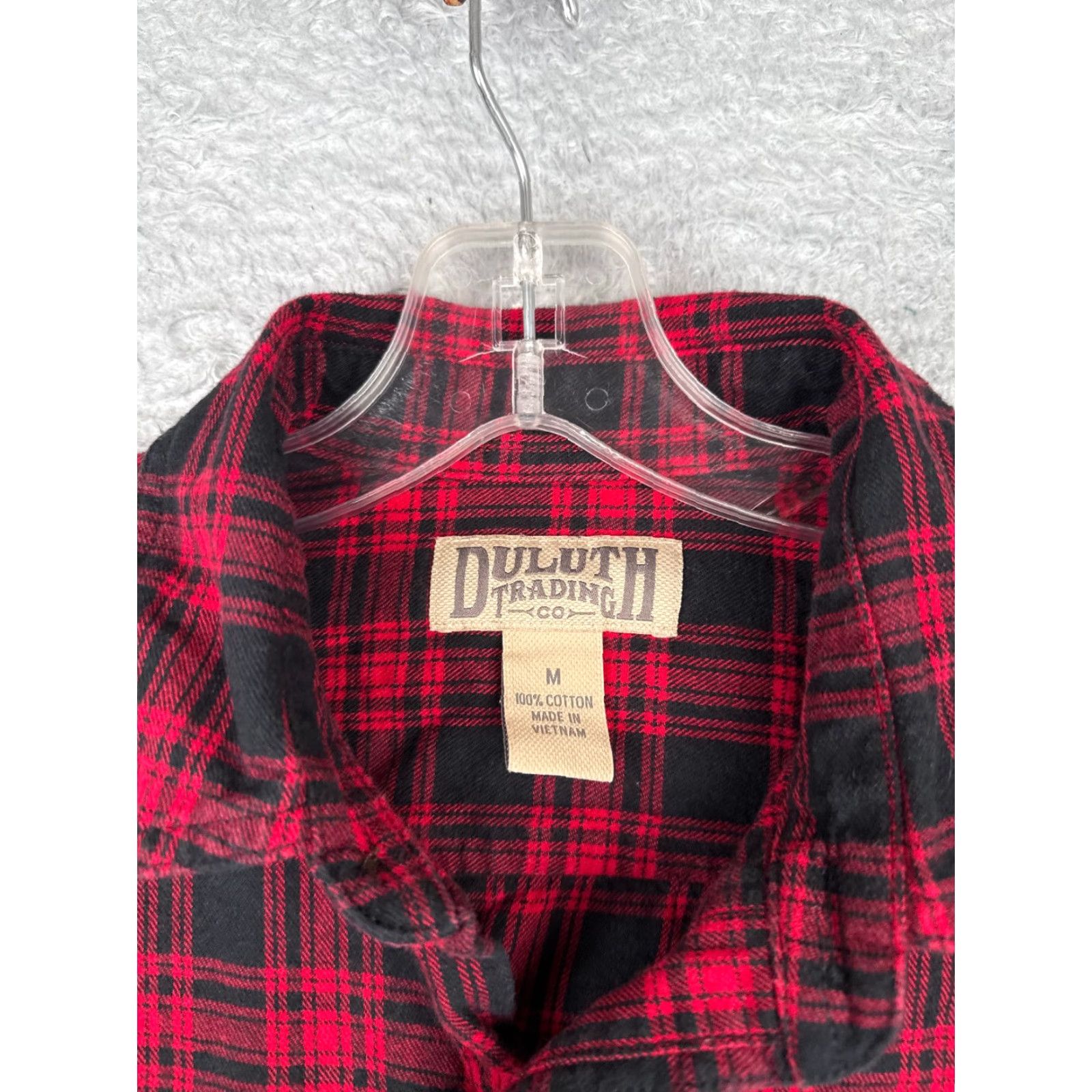 Vintage Duluth Shirt Men Medium Red Button Up 100% Cotton Flannel Casual Plaid Long Sleeve Modern Classic Mens Size US M / EU 48-50 / 2 - 7 Thumbnail