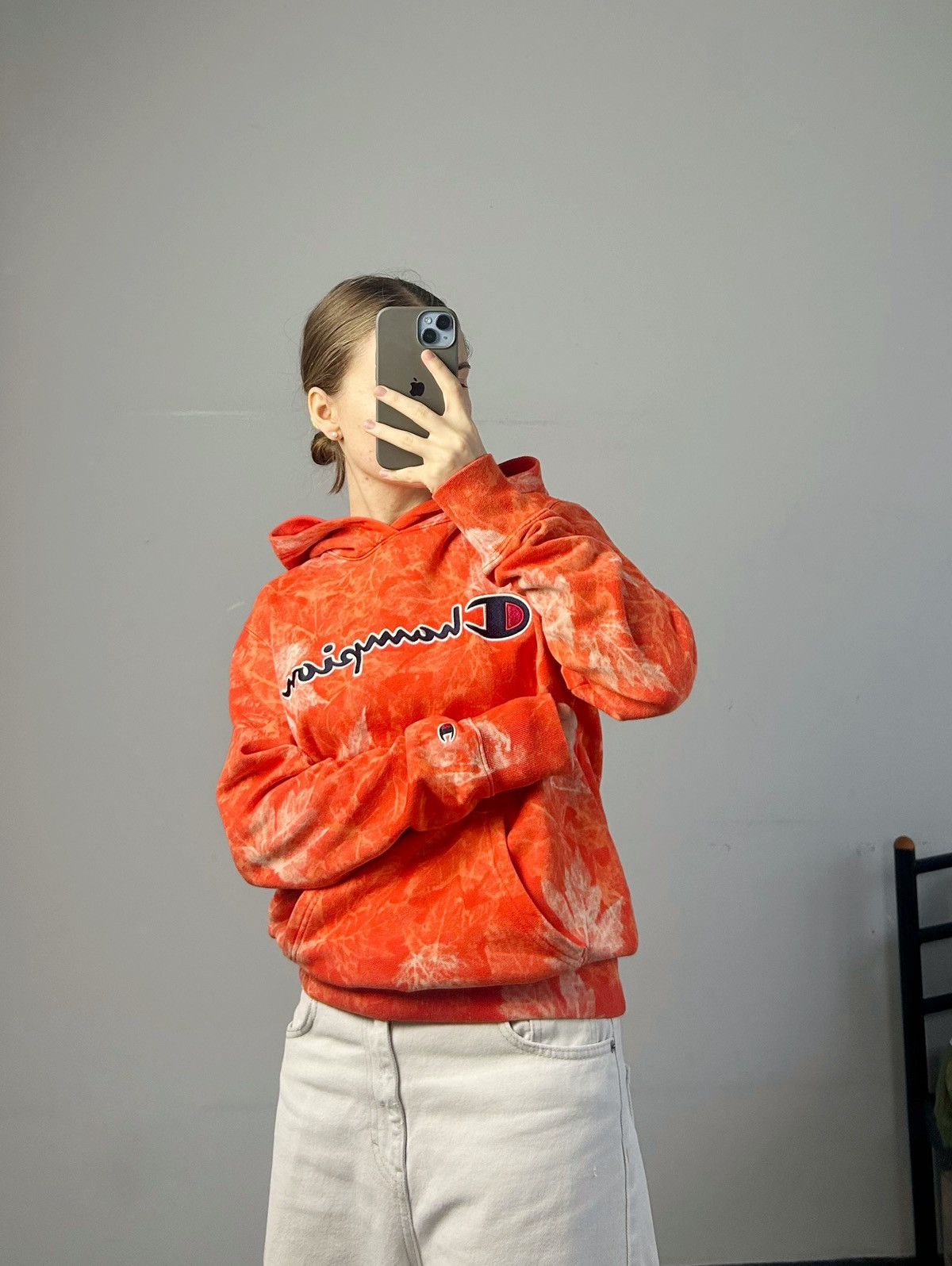 Champion Handmade hoodie champion vintage custom real tree y2k Size S / US 4 / IT 40 - 3 Thumbnail