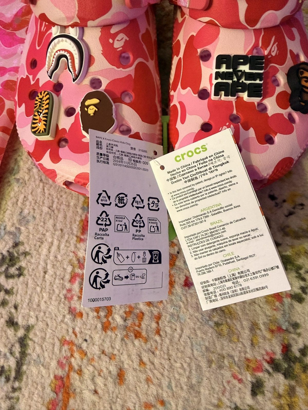 Bape × Crocs BAPE X CROCS CLASSIC CLOG Size US 6 / IT 36 - 13 Thumbnail
