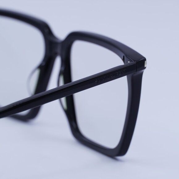 Saint Laurent Paris Saint Laurent SL474 006 Sunglasses Shiny Black Square Frame Size ONE SIZE - 5 Thumbnail
