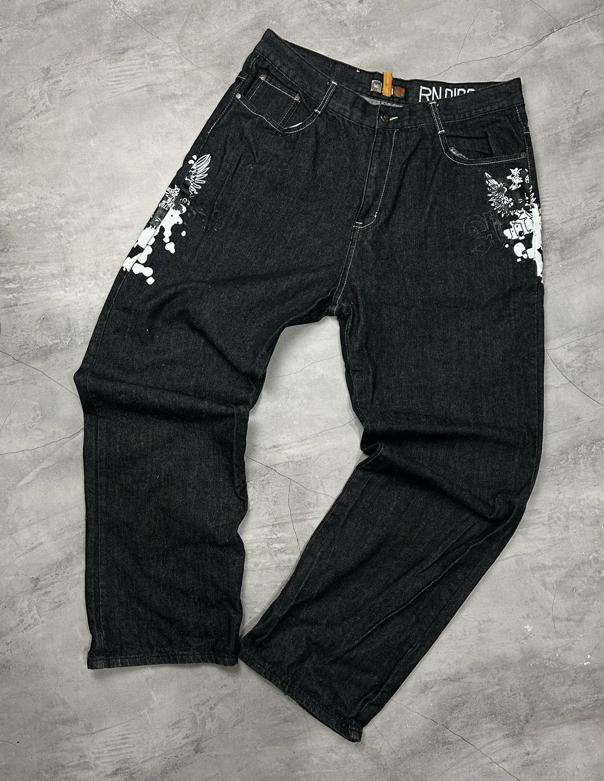 Vintage Vintage Y2K Akdemiks Embroidered Baggy Jeans Size US 36 / EU 52 - 8 Thumbnail