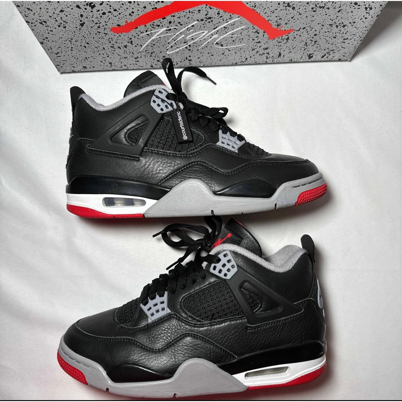 Jordan Brand × Nike Size 7 - Nike Air Jordan 4 Retro Bred Reimagined Men's Shoes Size US 7 / EU 40 - 2 Thumbnail