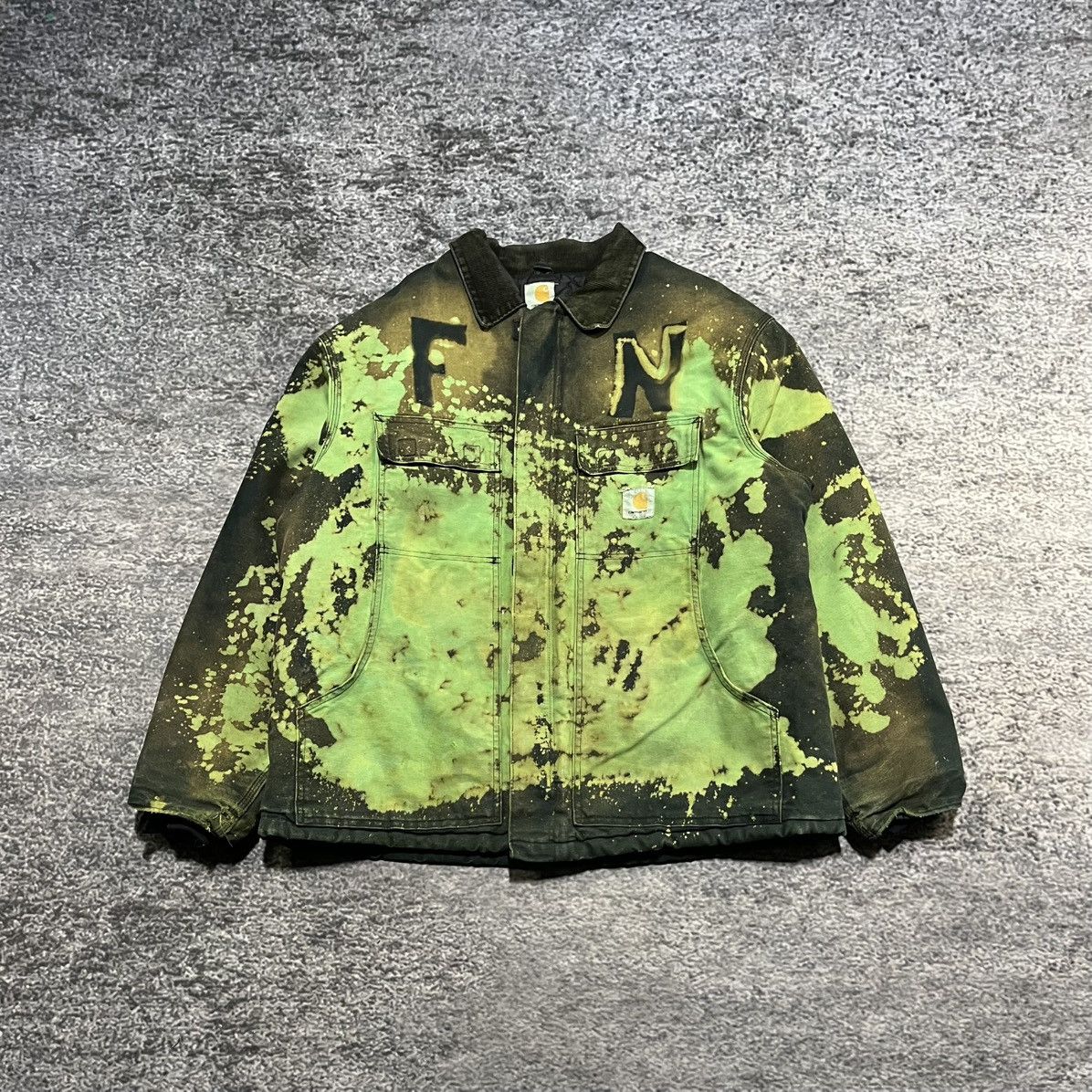 Carhartt VINTAGE CARHARTT GREEN BROWN ARCTIC CHORE COAT DISTRESSED XL Size US XXL / EU 58 / 5 - 1 Thumbnail