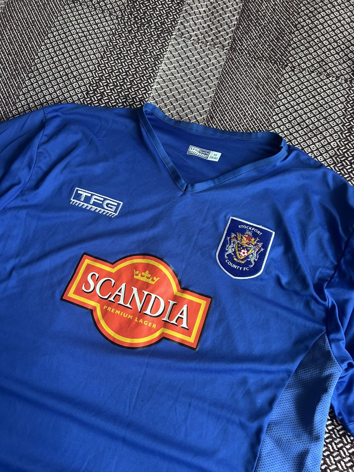 Vintage Vintage Stockport Country Scandia TFG Football Jersey Size M Size US M / EU 48-50 / 2 - 3 Thumbnail