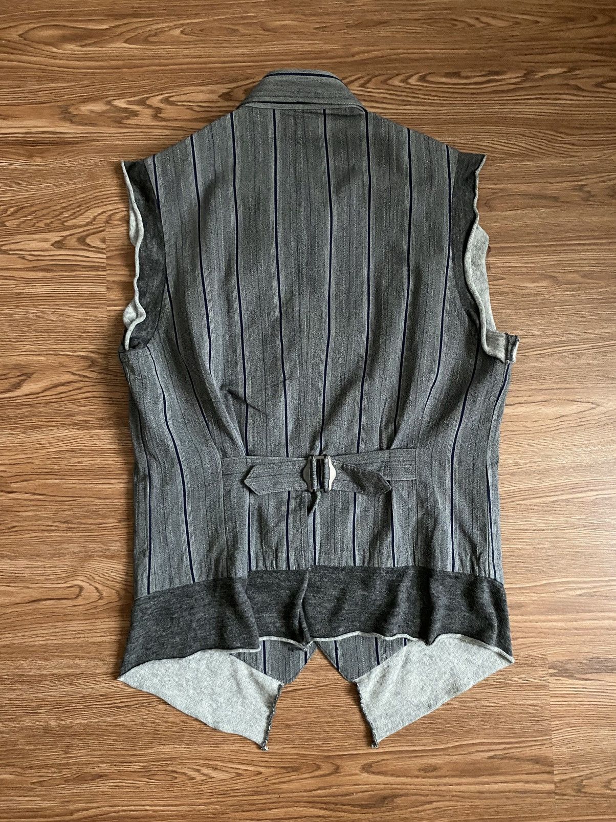 Yohji Yamamoto Yohji Yamamoto Pour Homme Cotton Striped Vest SS11 Size US M / EU 48-50 / 2 - 4 Thumbnail