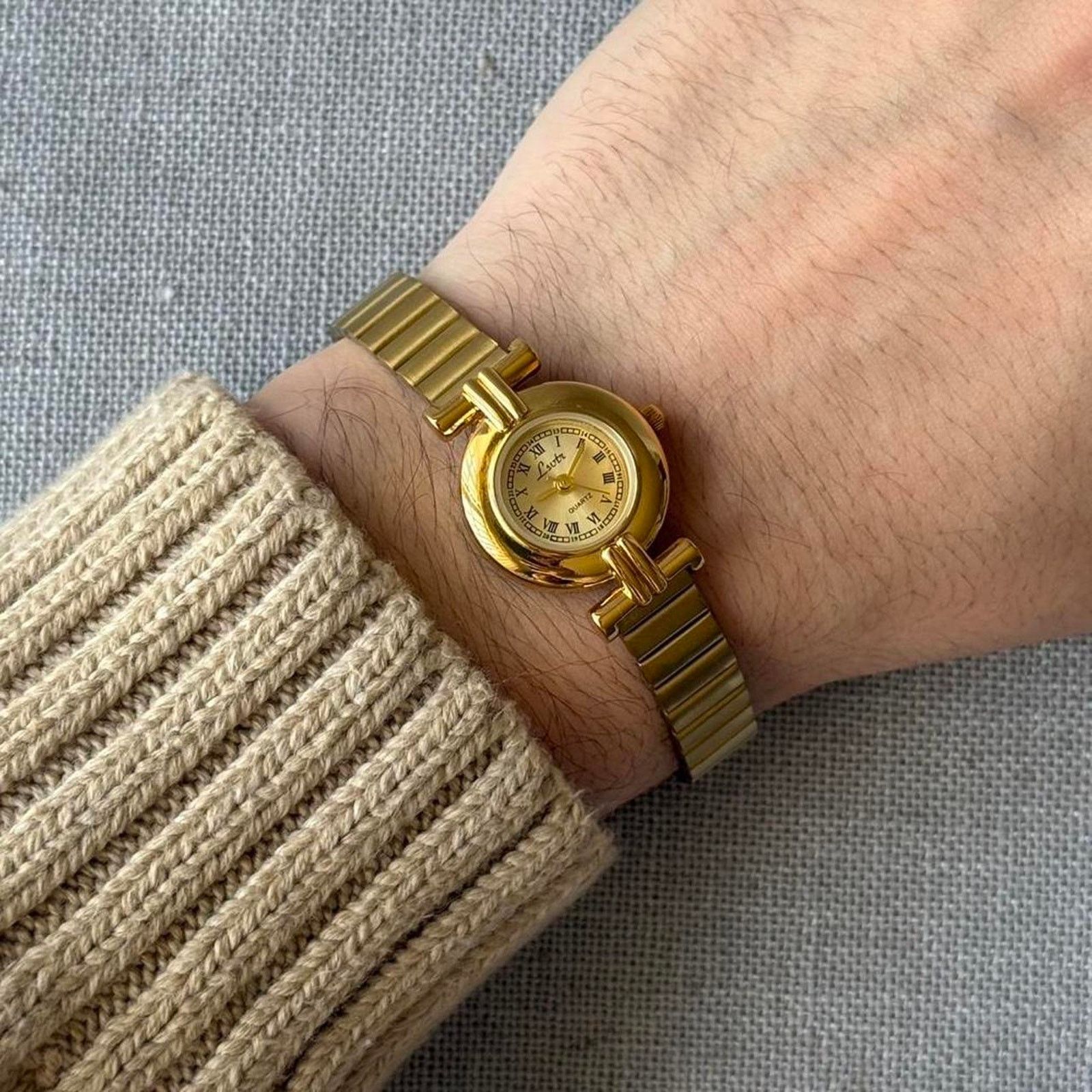Other Elegant gold vintage style watch MENS Size ONE SIZE - 1 Thumbnail