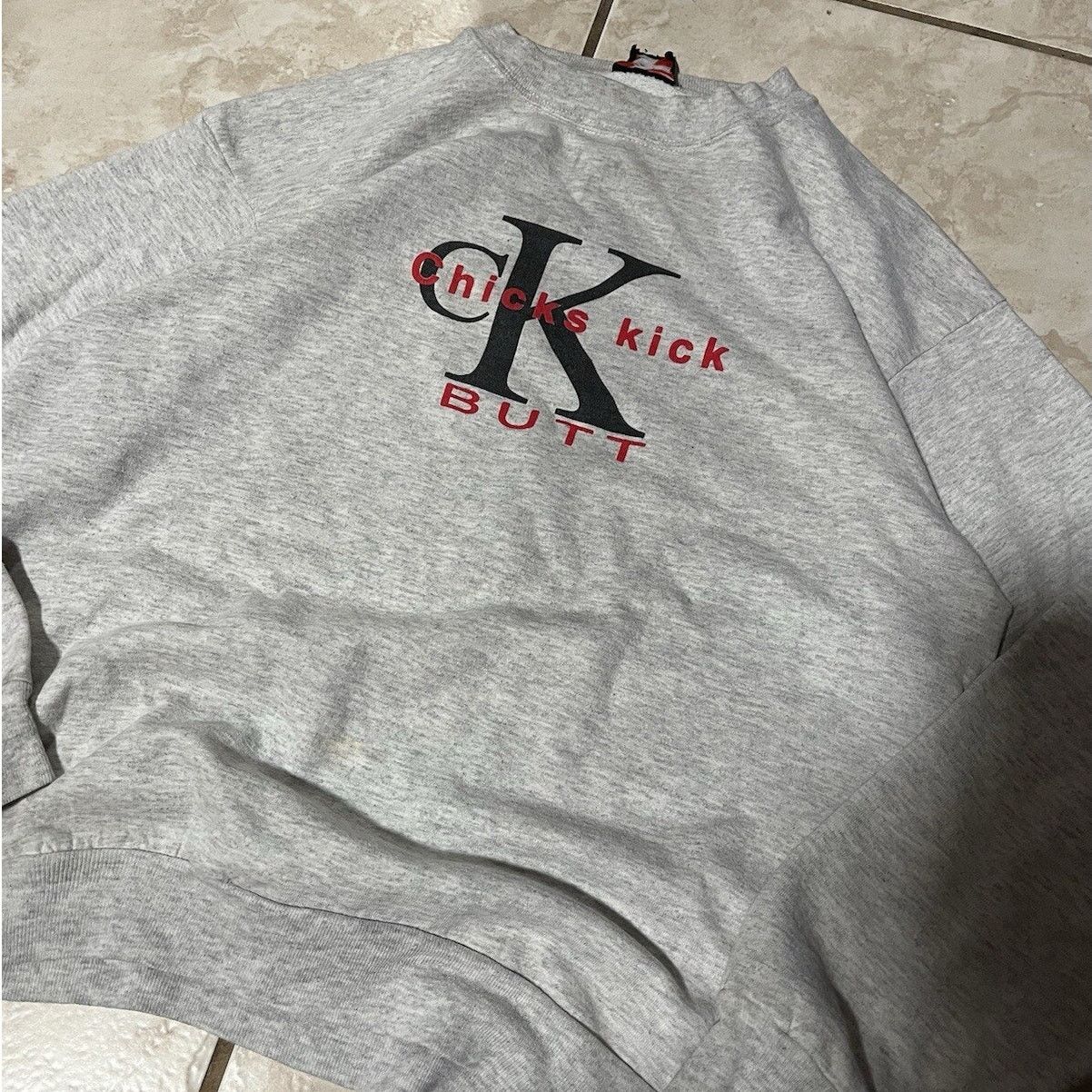 Calvin Klein Vintage 90s Calvin Klein Bootleg Girls Kick Butt Flawed L Size L / US 10 / IT 46 - 2 Thumbnail