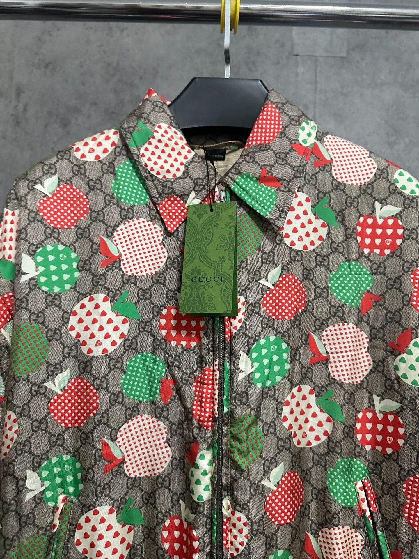 Gucci Gucci Apple Print GG Monogram Jacket Size US S / EU 44-46 / 1 - 2 Thumbnail