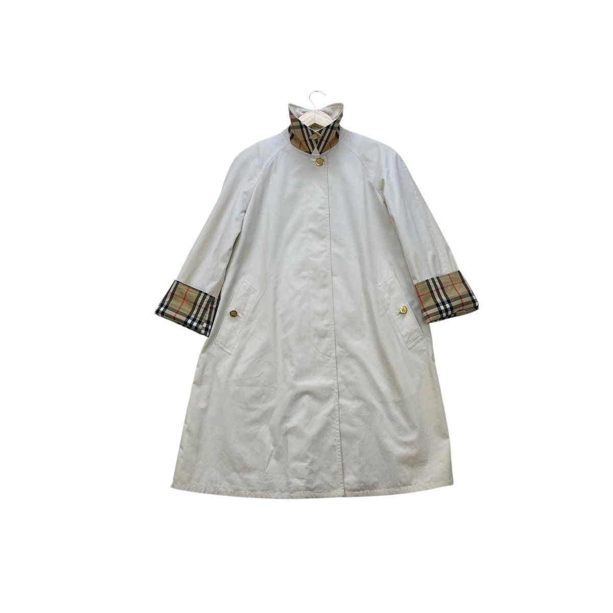 Burberry 💥Vintage Burberrys Trench Coat Nova Check Size M / US 6-8 / IT 42-44 - 1 Thumbnail